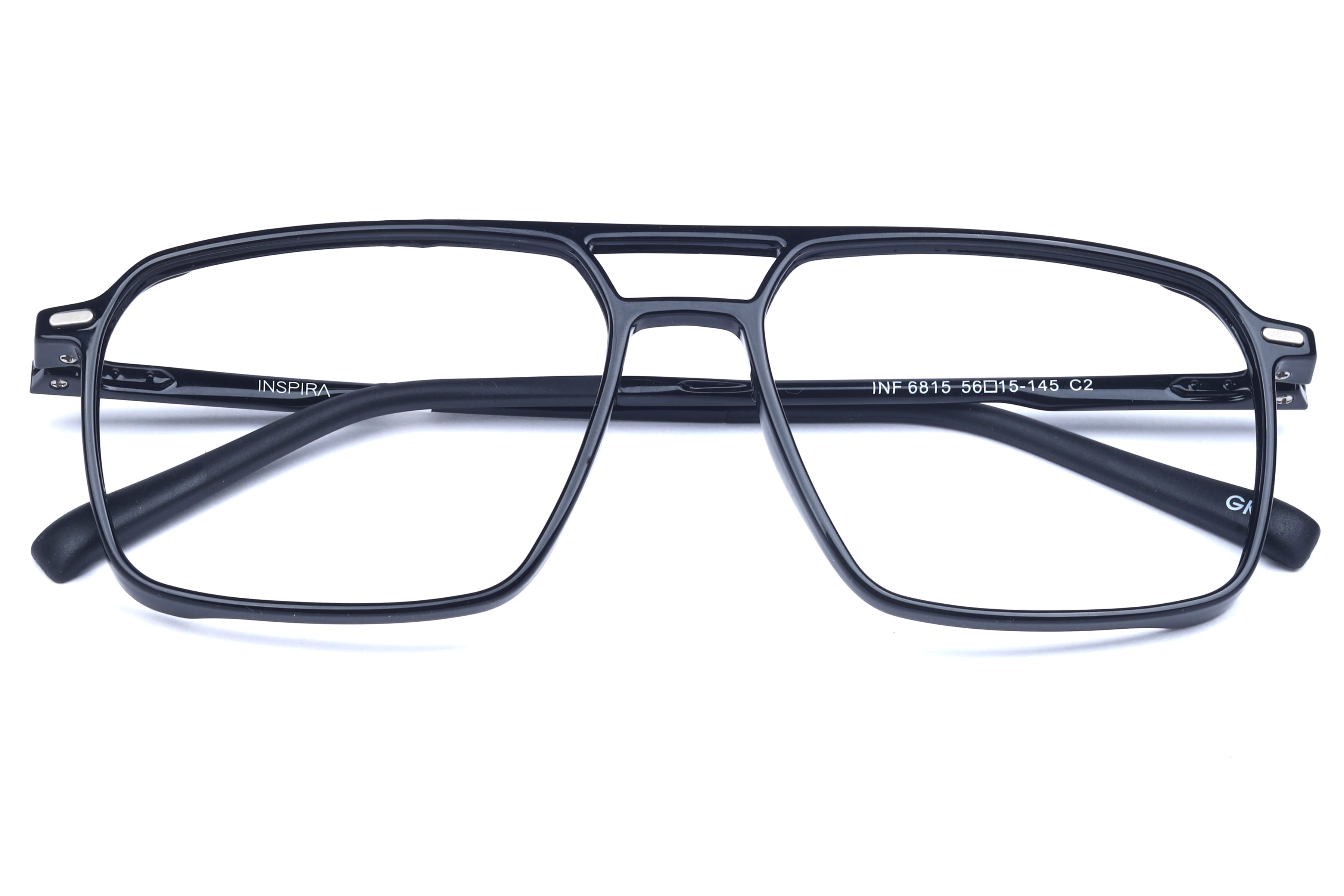 INSPIRA INF 6815 C2 6815 Frame Black Male Full Shell Frame — Black frame — view 4