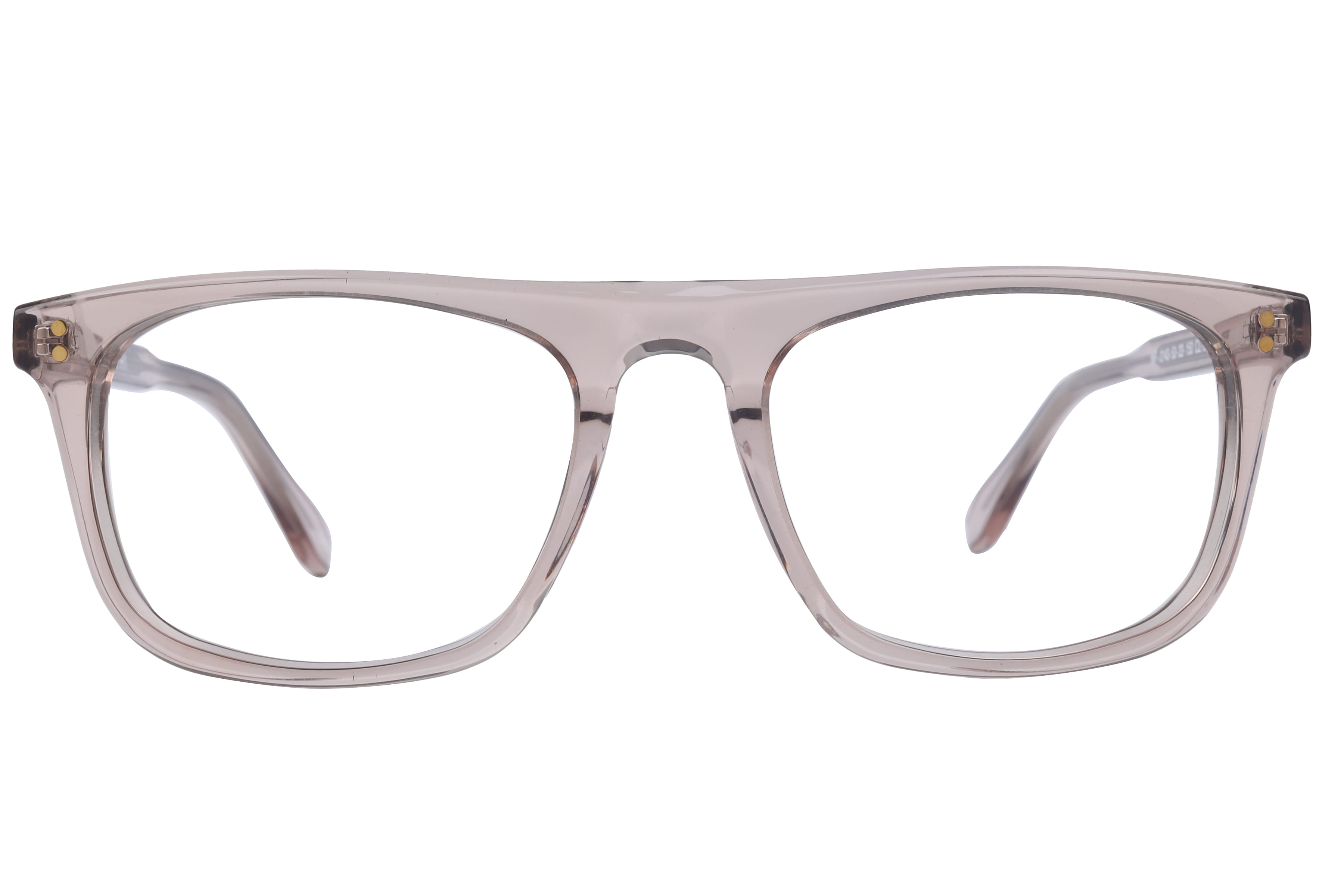 Inspira F2143 Frame Transparent Brown Male Full Shell Frame — Transparent Brown frame — view 2