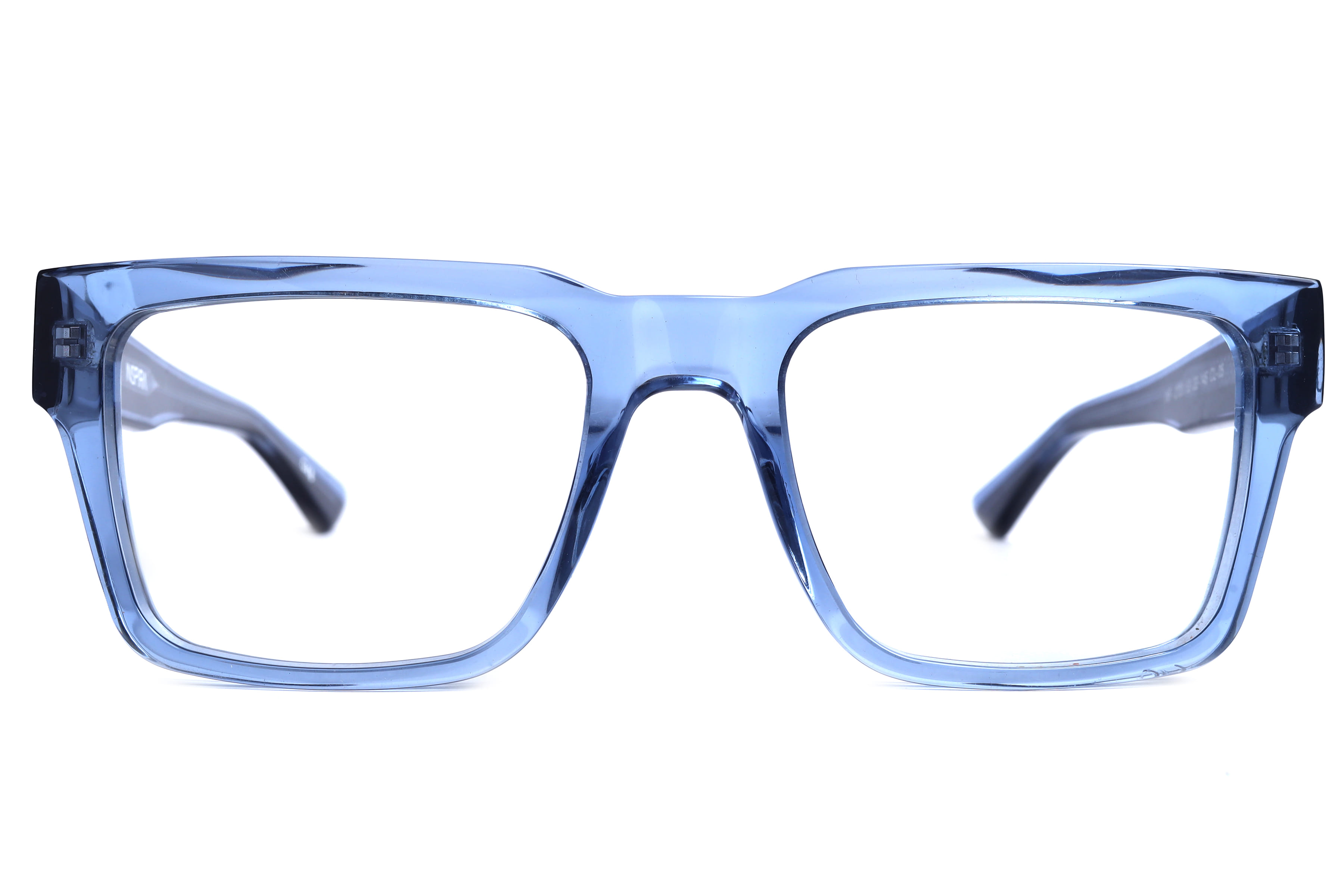 Inspira F2120 Frame Transparent Blue Male Full Shell — Transparent Blue frame