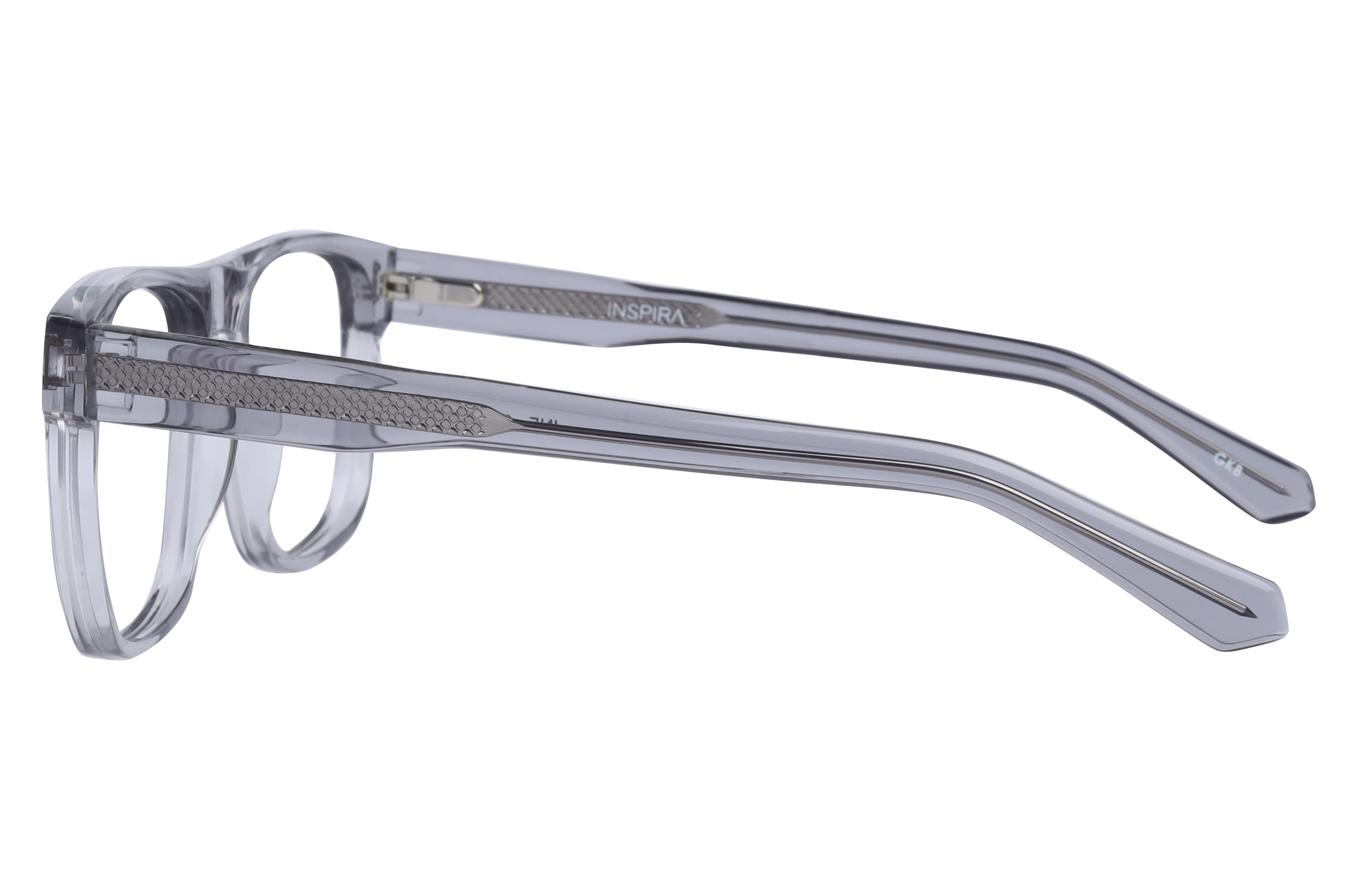 INSPIRA F2157 CL-02 Frame — Transparent Grey frame — view 3
