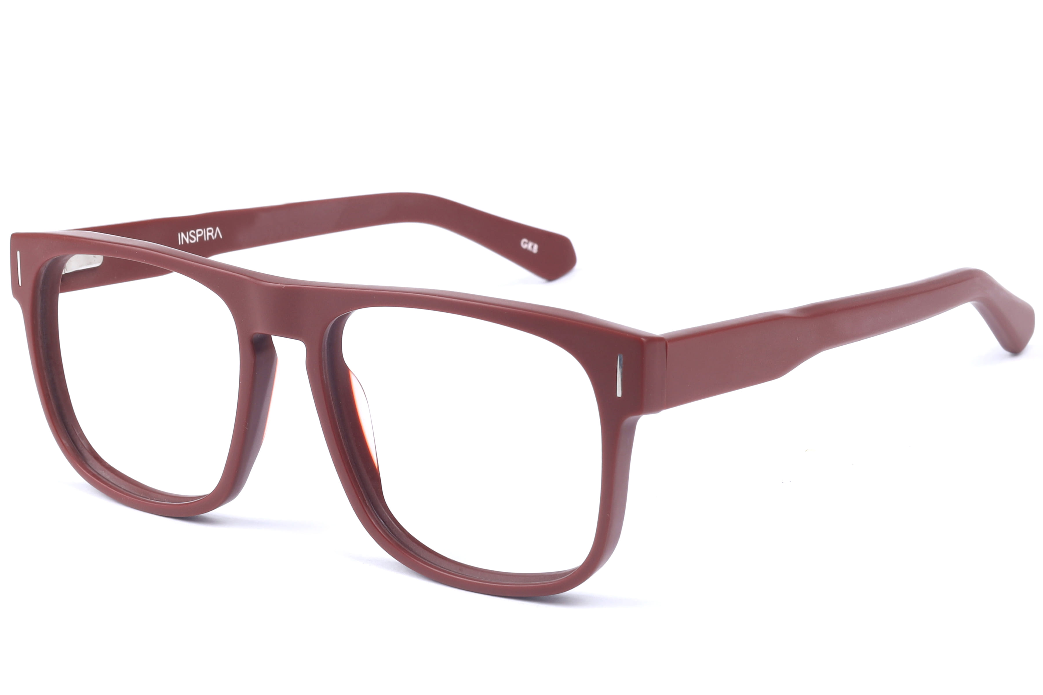 Inspira F2157 Frame Matt Brown Male Full Shell Frame — Matt Brown frame — view 1