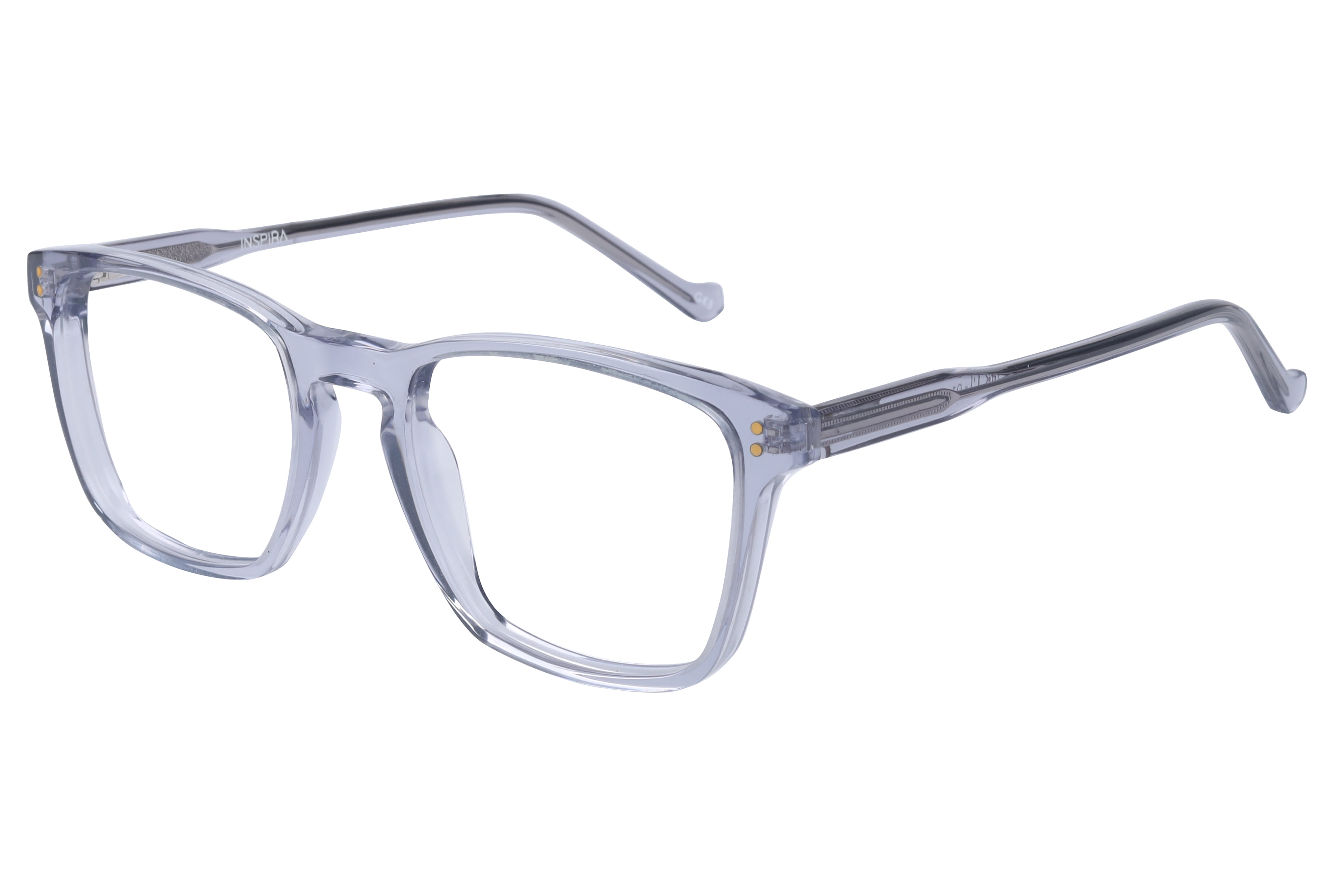 Inspira F2148 Frame Transparent Grey Male Full Shell Frame — Transparent Grey frame — view 1