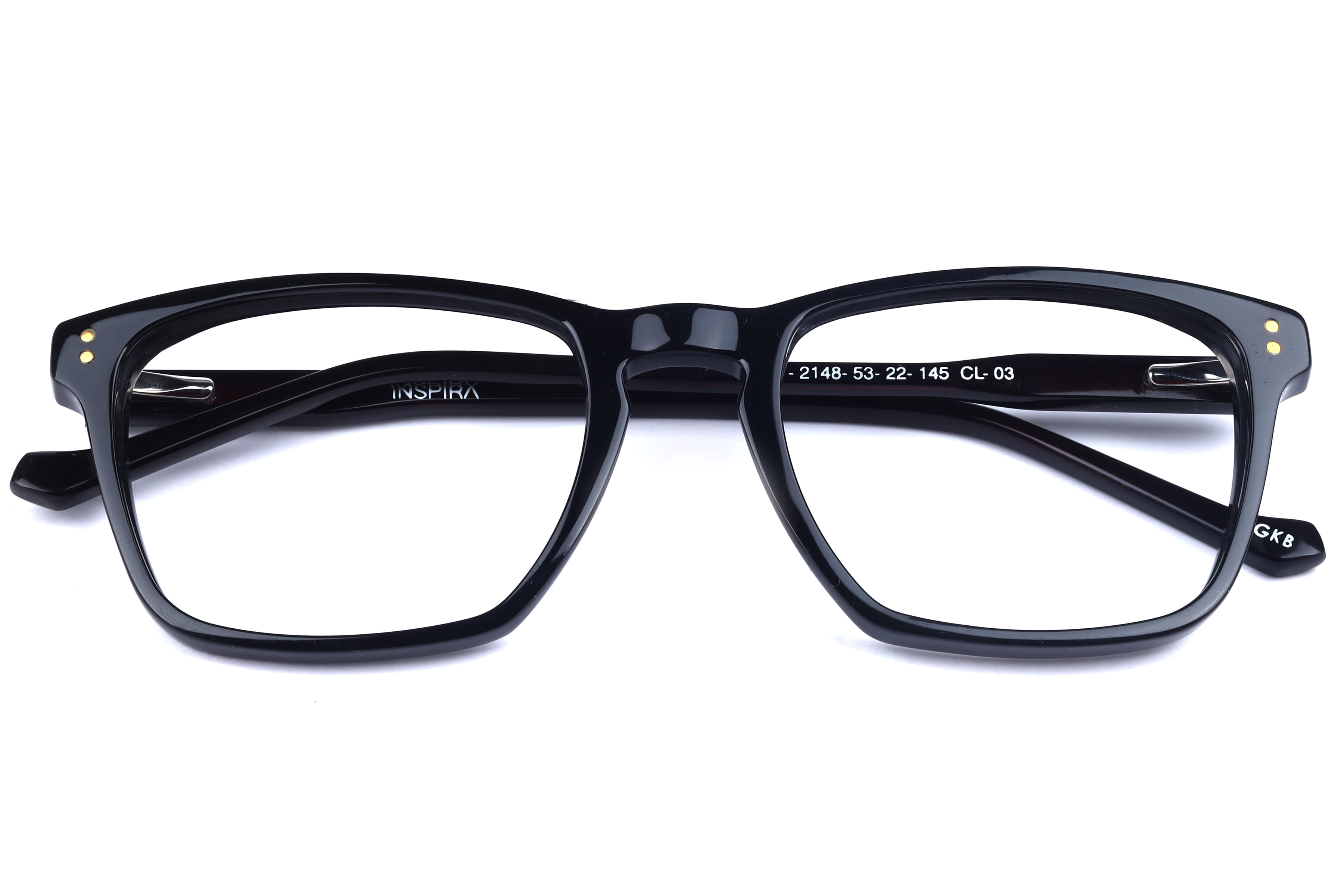 Inspira F2148 Frame Black Male Full Shell Frame — Black frame — view 4