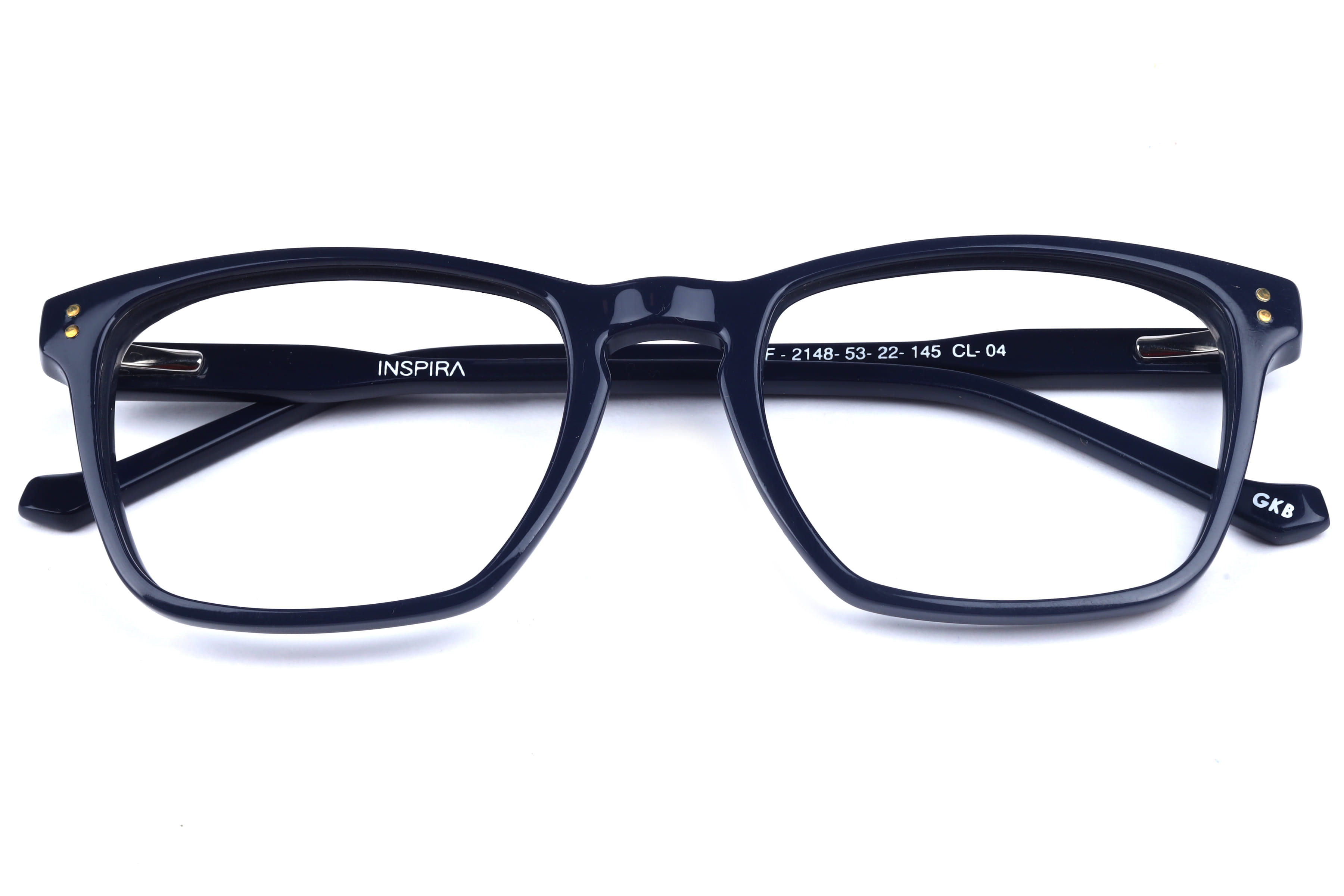 Inspira F2148 Frame Blue Male Full Shell Frame — Blue frame — view 4