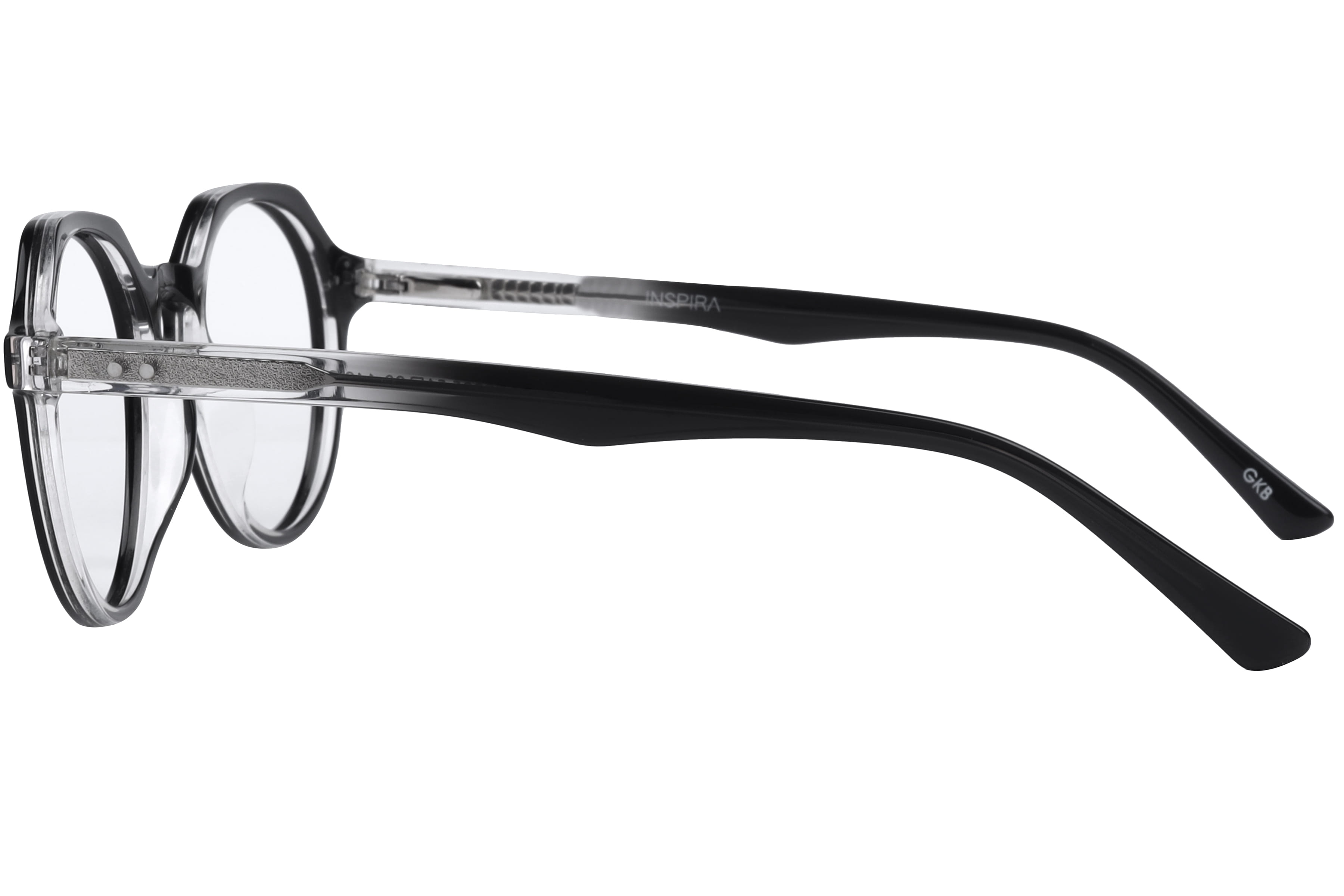 Inspira BAF2005 Frame Black Unisex Full Shell Frame — Black frame — view 3