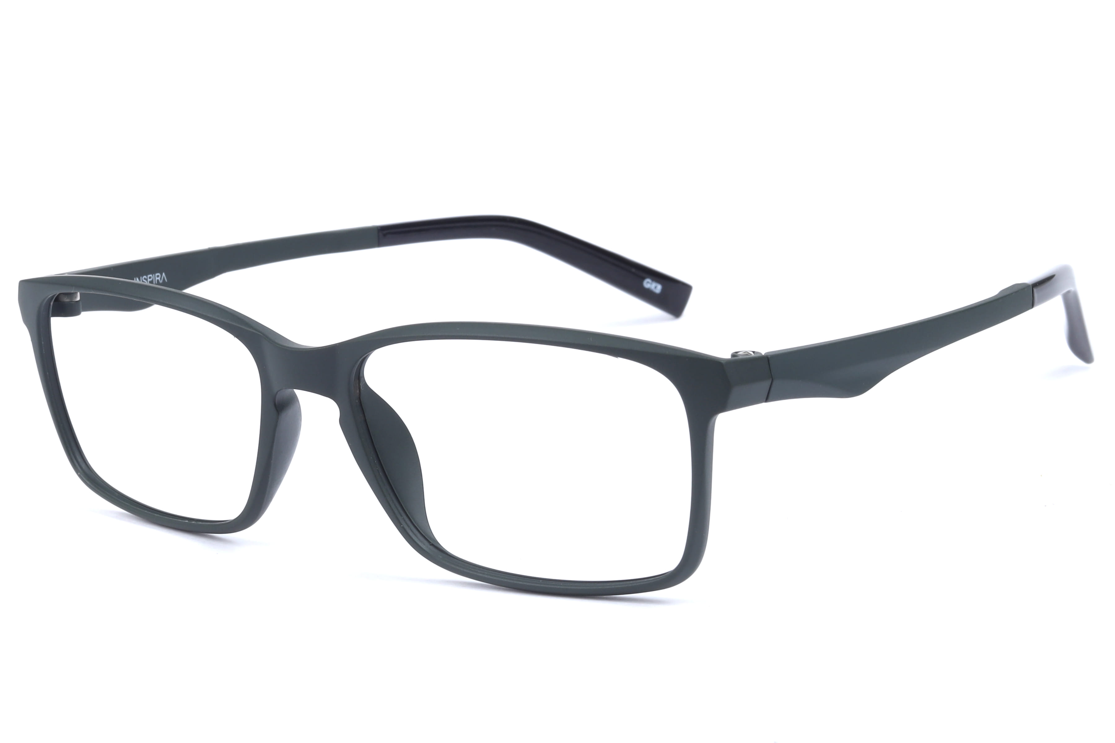 Inspira F6751 Frame Matt Green Male Full Shell Frame — Matt Green frame — view 1