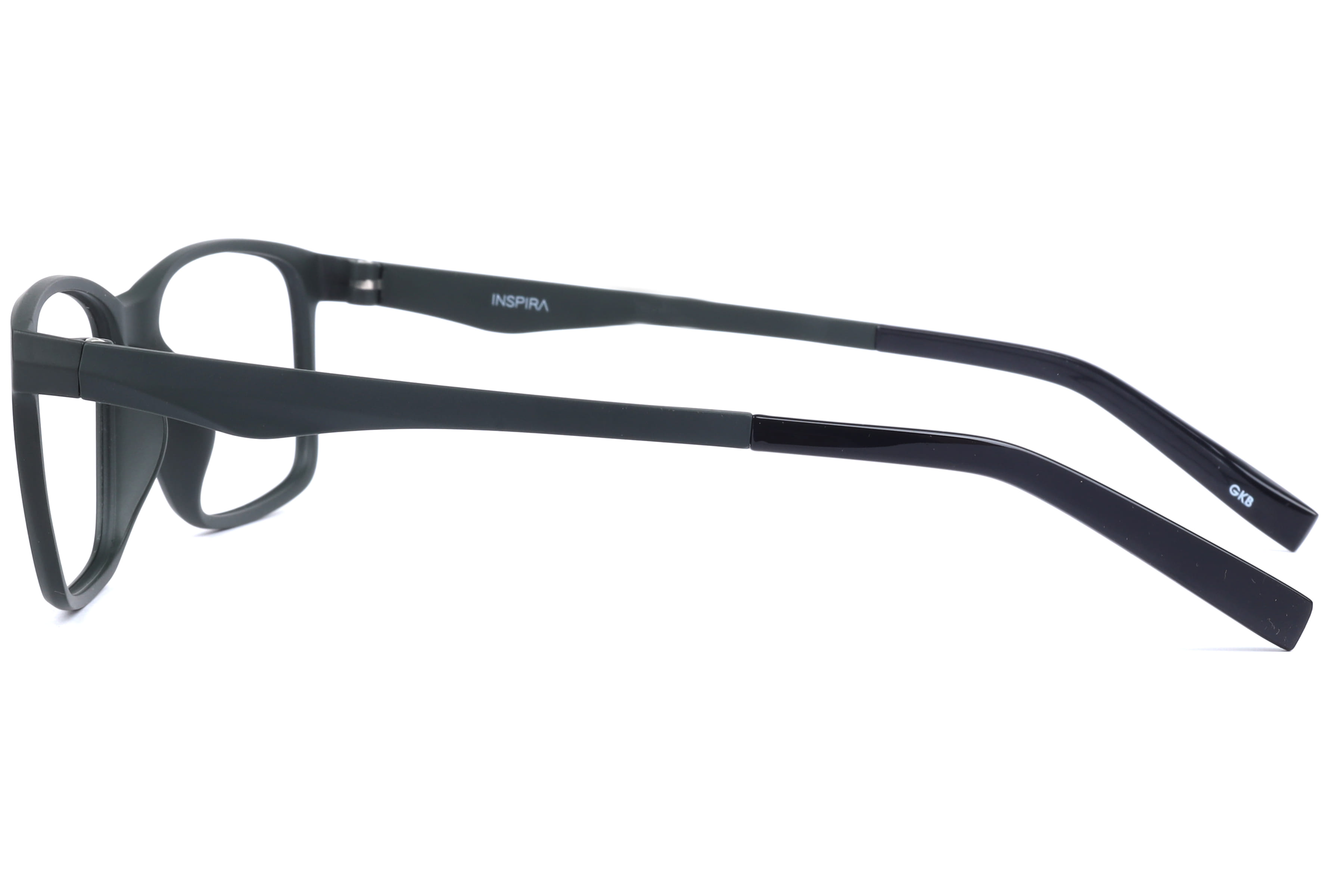 Inspira F6751 Frame Matt Green Male Full Shell Frame — Matt Green frame — view 3