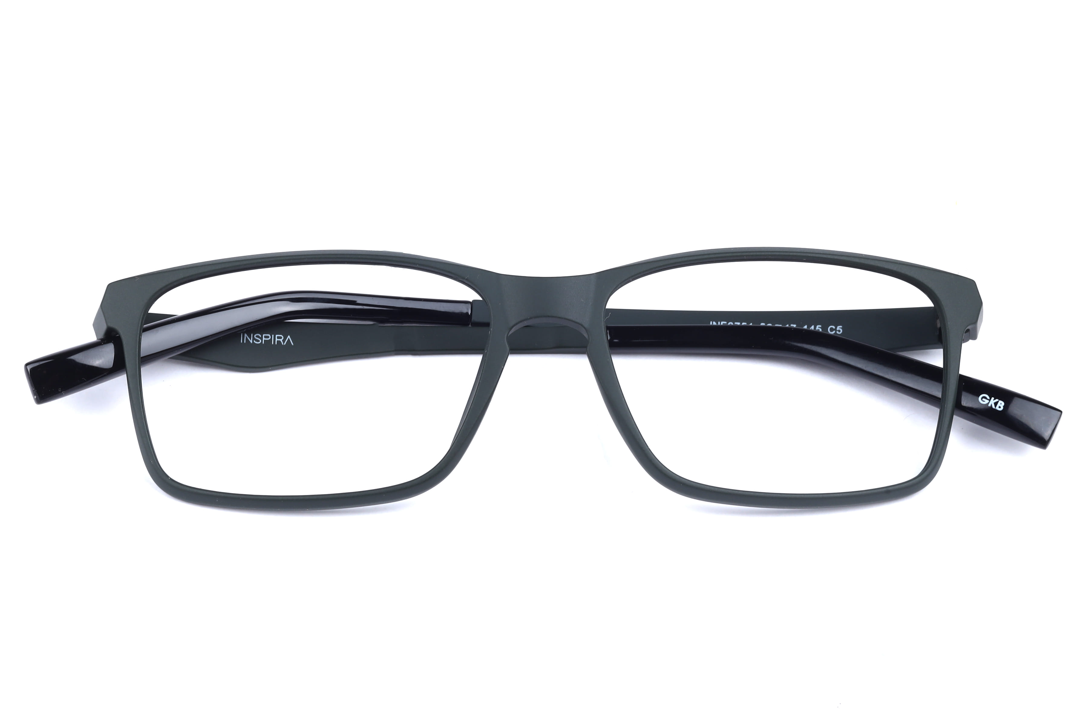 Inspira F6751 Frame Matt Green Male Full Shell Frame — Matt Green frame — view 4