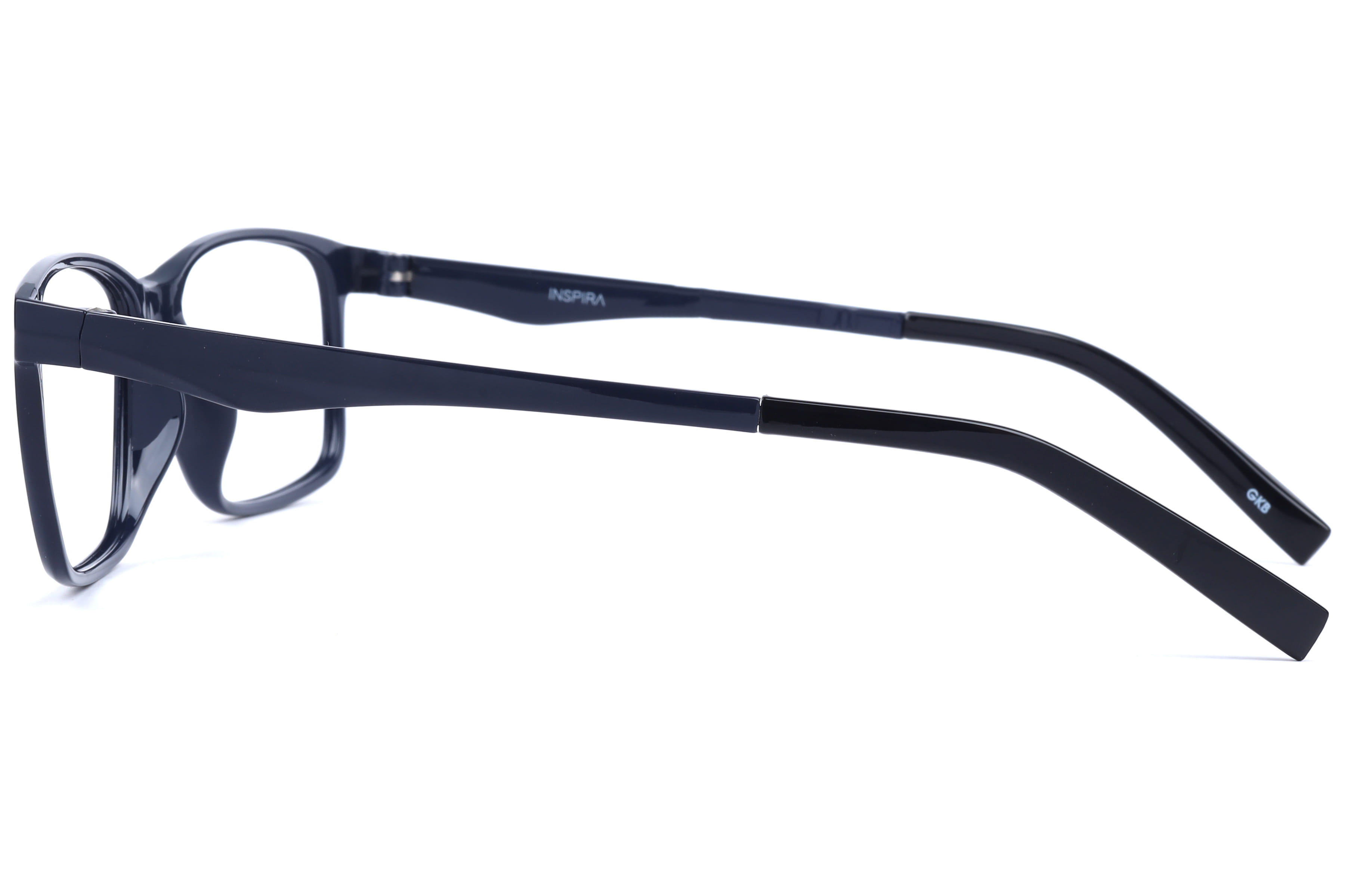 Inspira F6751 Frame Blue Male Full Shell Frame — Blue frame — view 3