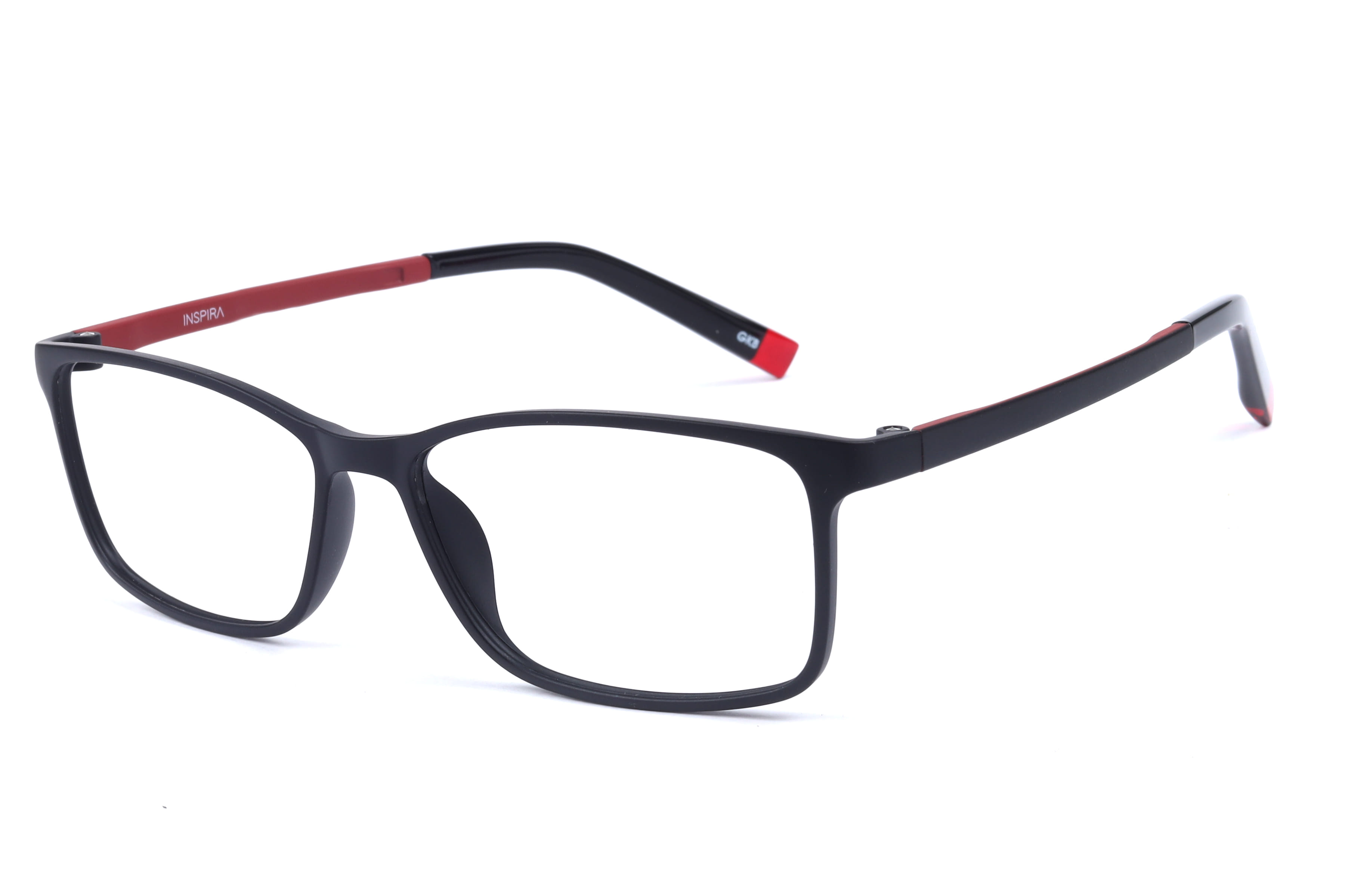 Inspira F6495 Frame Matt Black Unisex Full Shell Frame — view 1