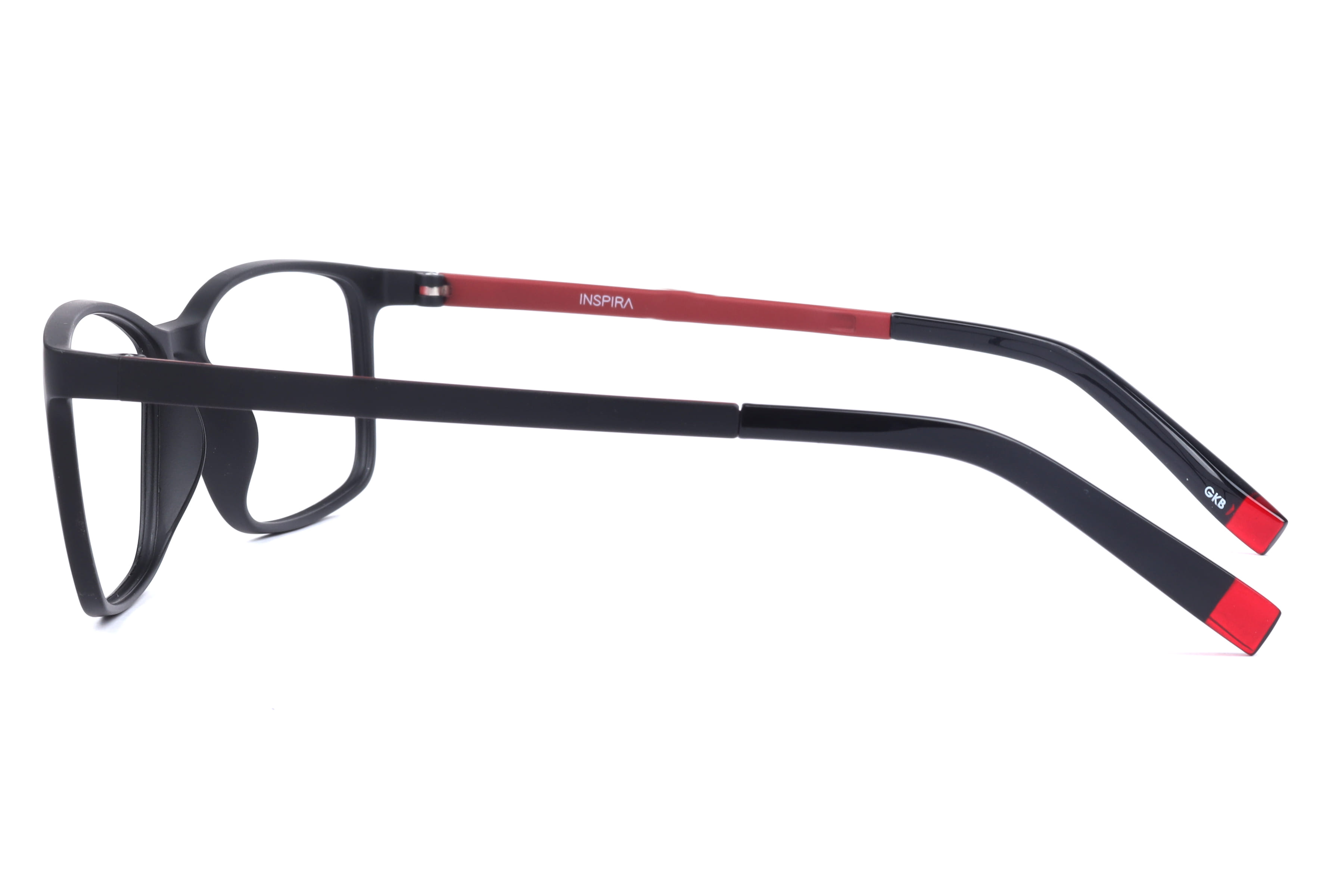 Inspira F6495 Frame Matt Black Unisex Full Shell Frame — view 3