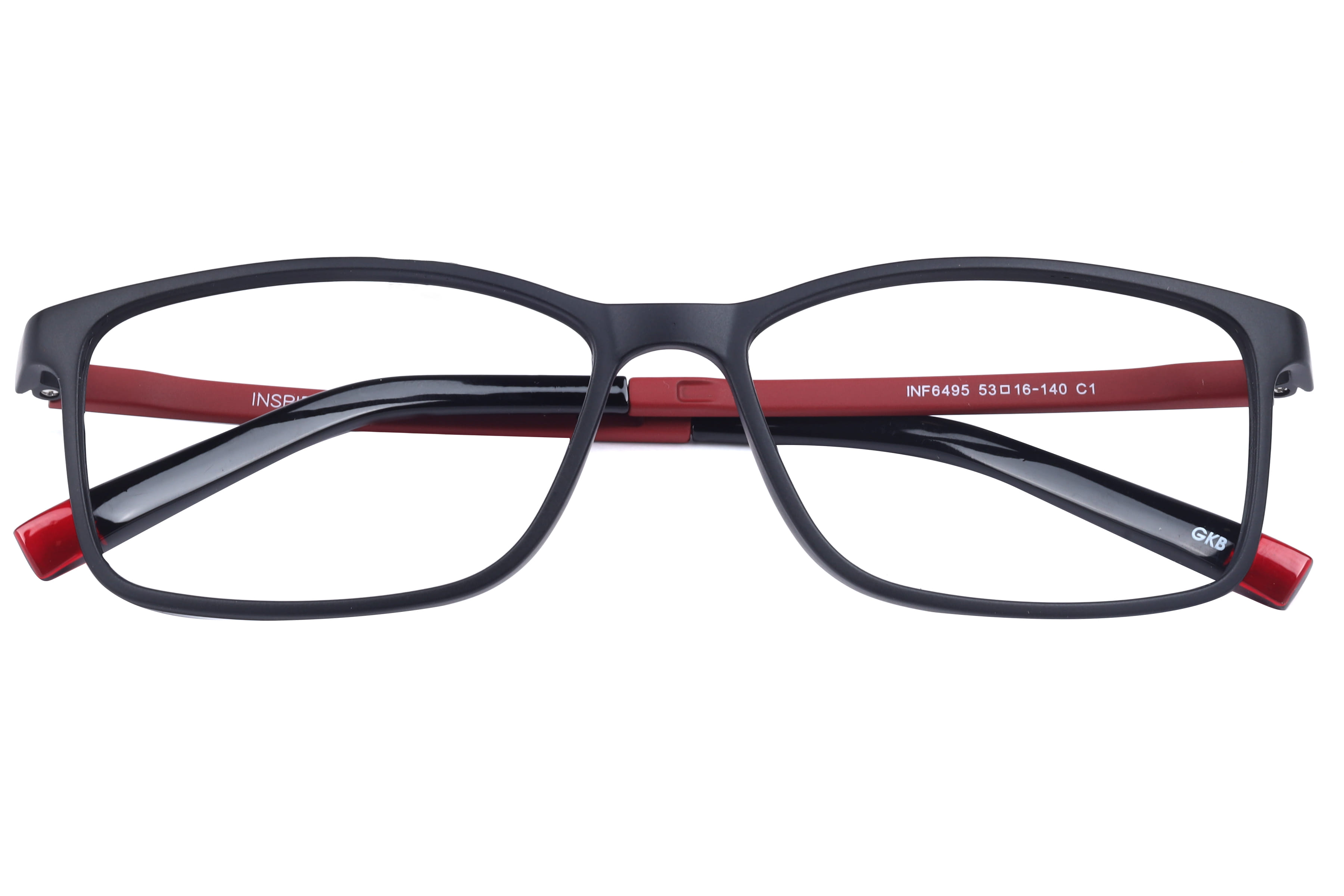 Inspira F6495 Frame Matt Black Unisex Full Shell Frame — view 4