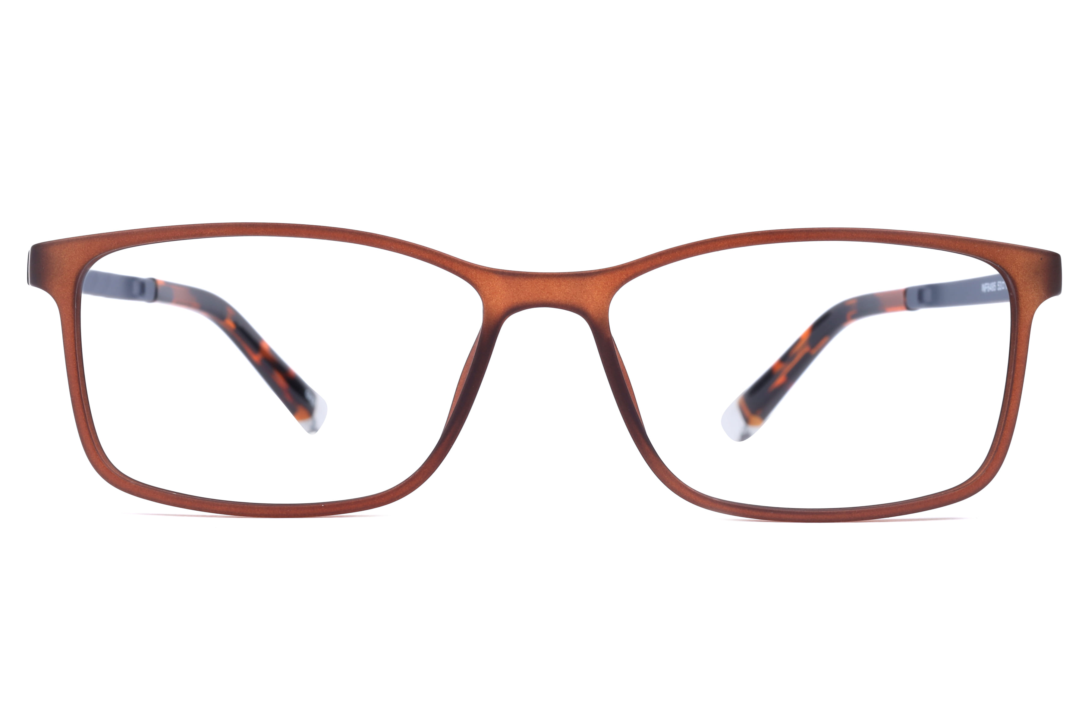 Inspira F6495 Frame Matt Brown Unisex Full Shell Frame — Matt Brown frame — view 2