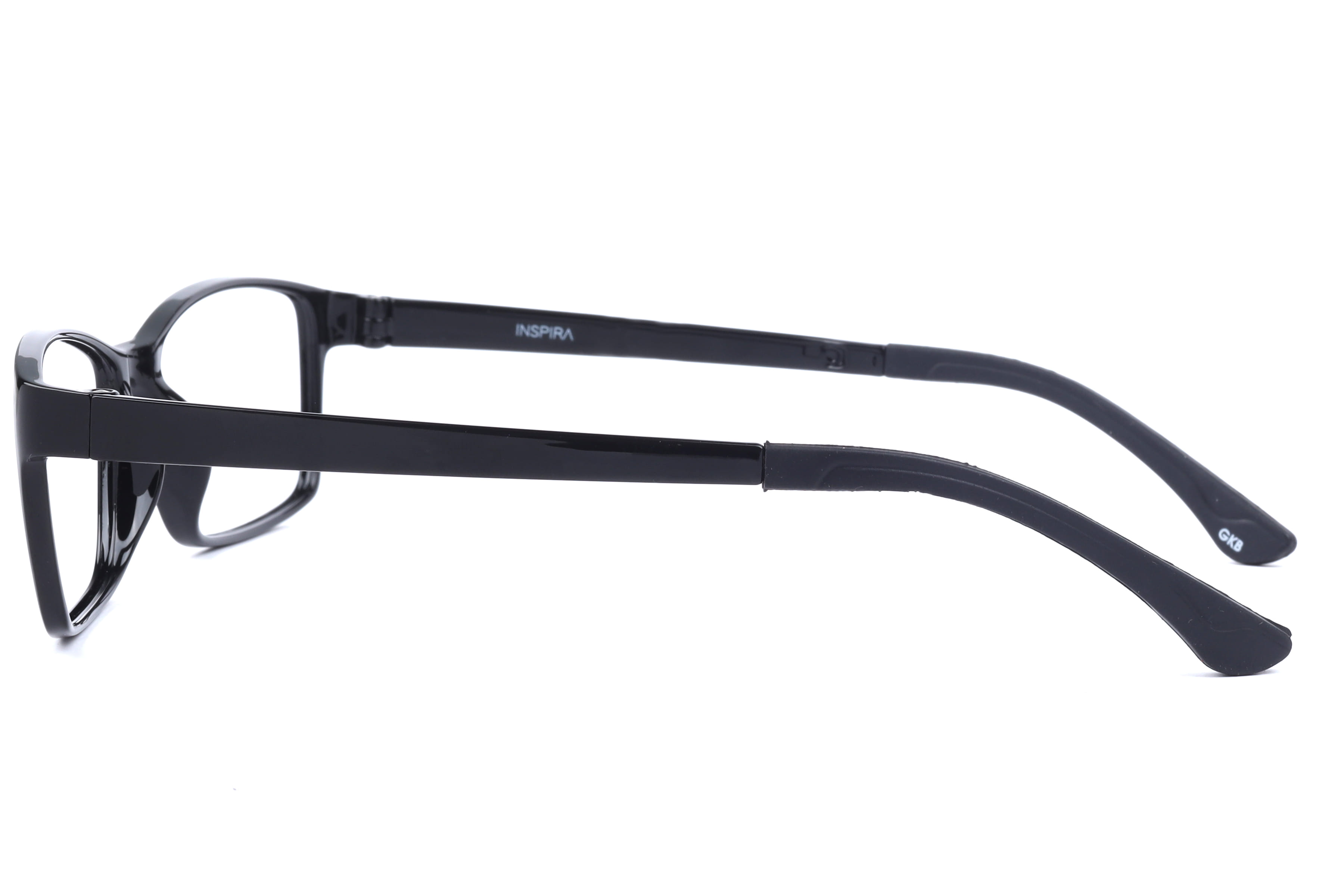 Inspira F6496 Frame Black Unisex Full Shell Frame — Black frame — view 3