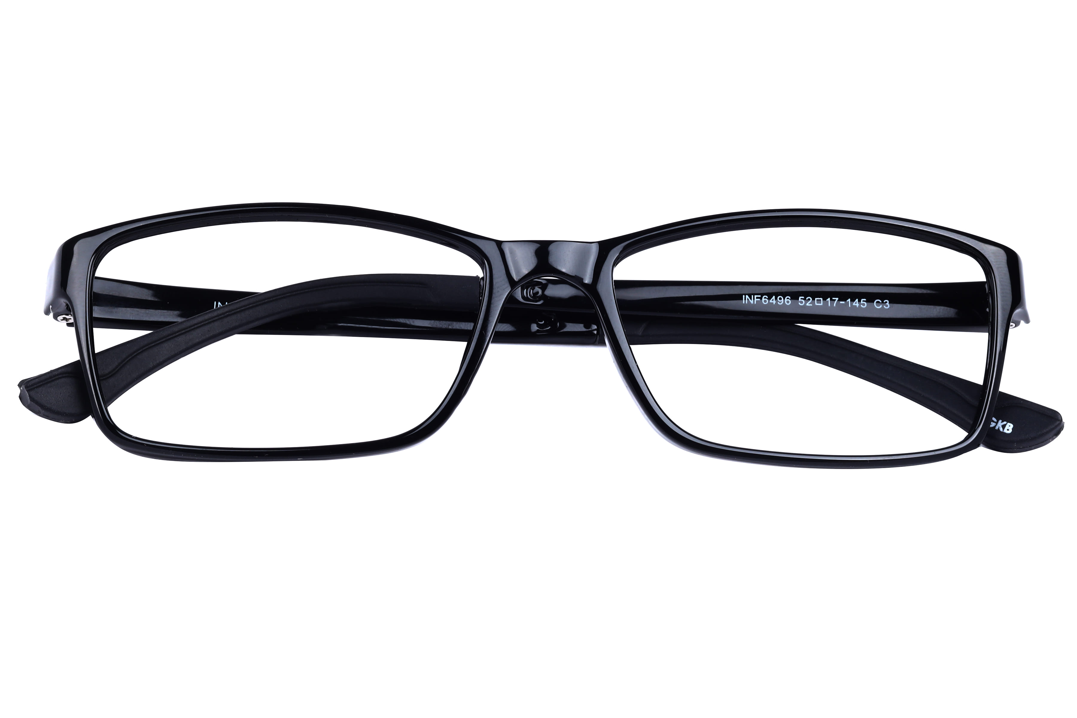 Inspira F6496 Frame Black Unisex Full Shell Frame — Black frame — view 4
