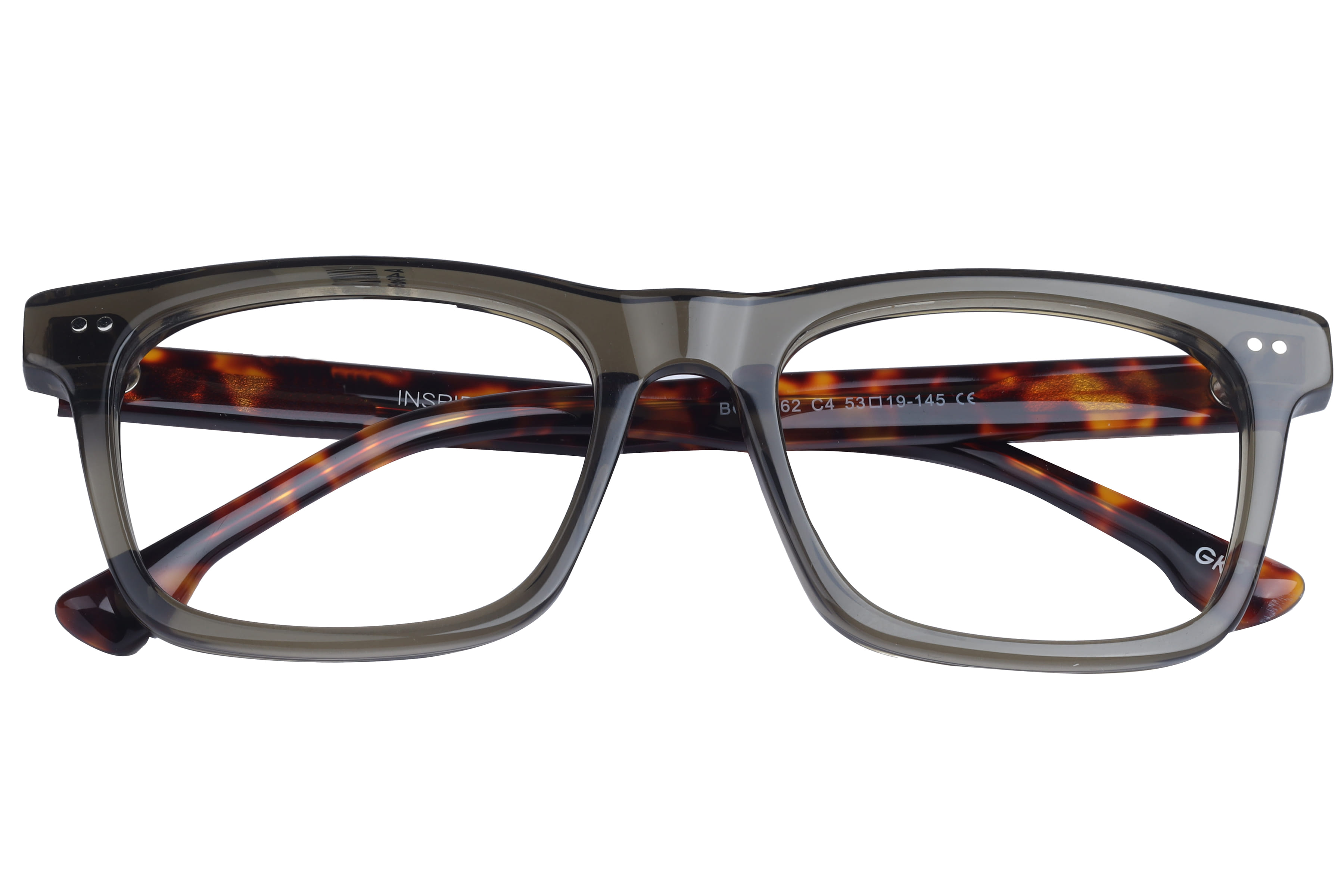 Inspira BOA1162 Frame Olive Male Full Shell Frame — Olive frame — view 4