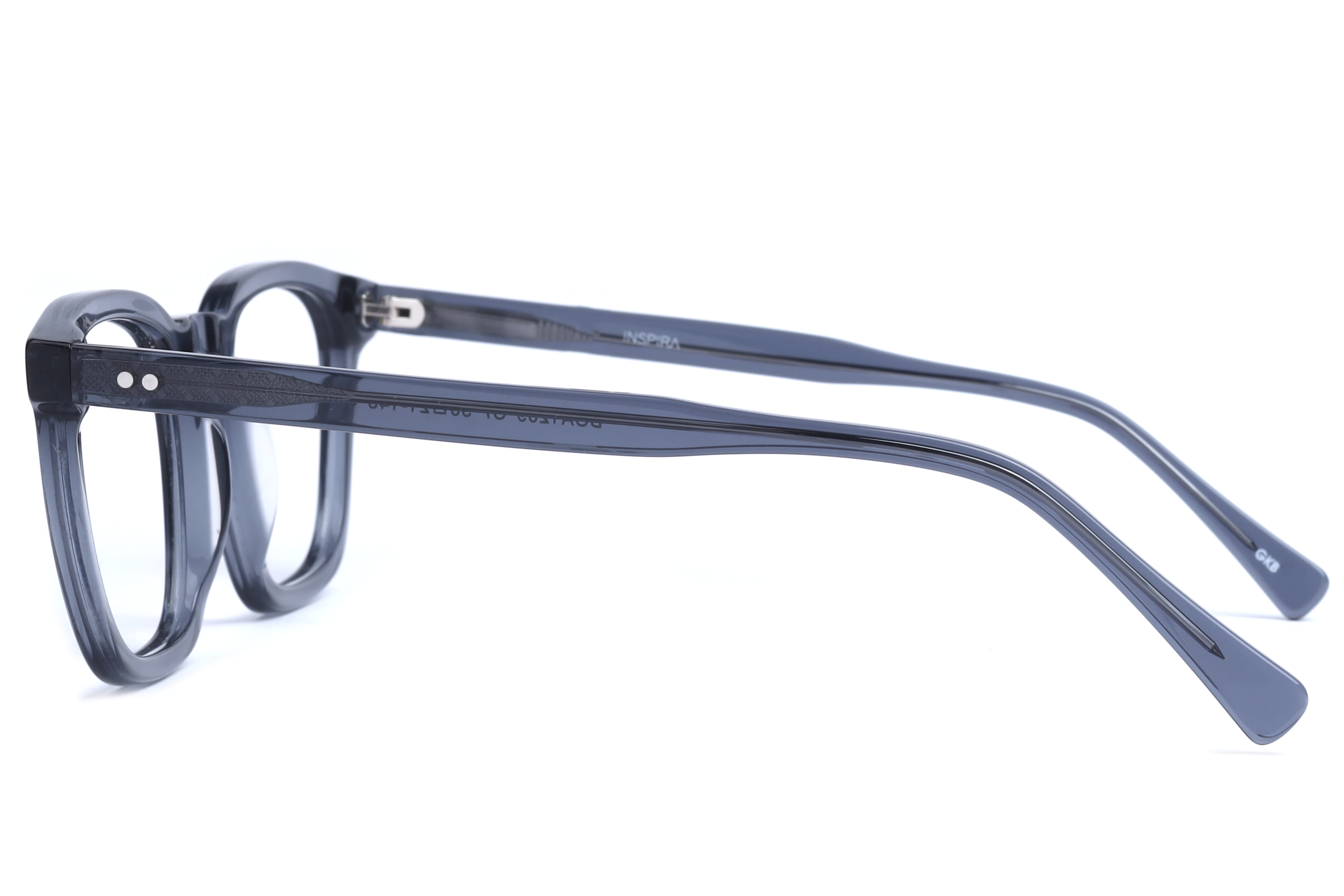Inspira BOA1209 Frame Transparent Grey Male Full Shell Frame — Transparent Grey frame — view 3