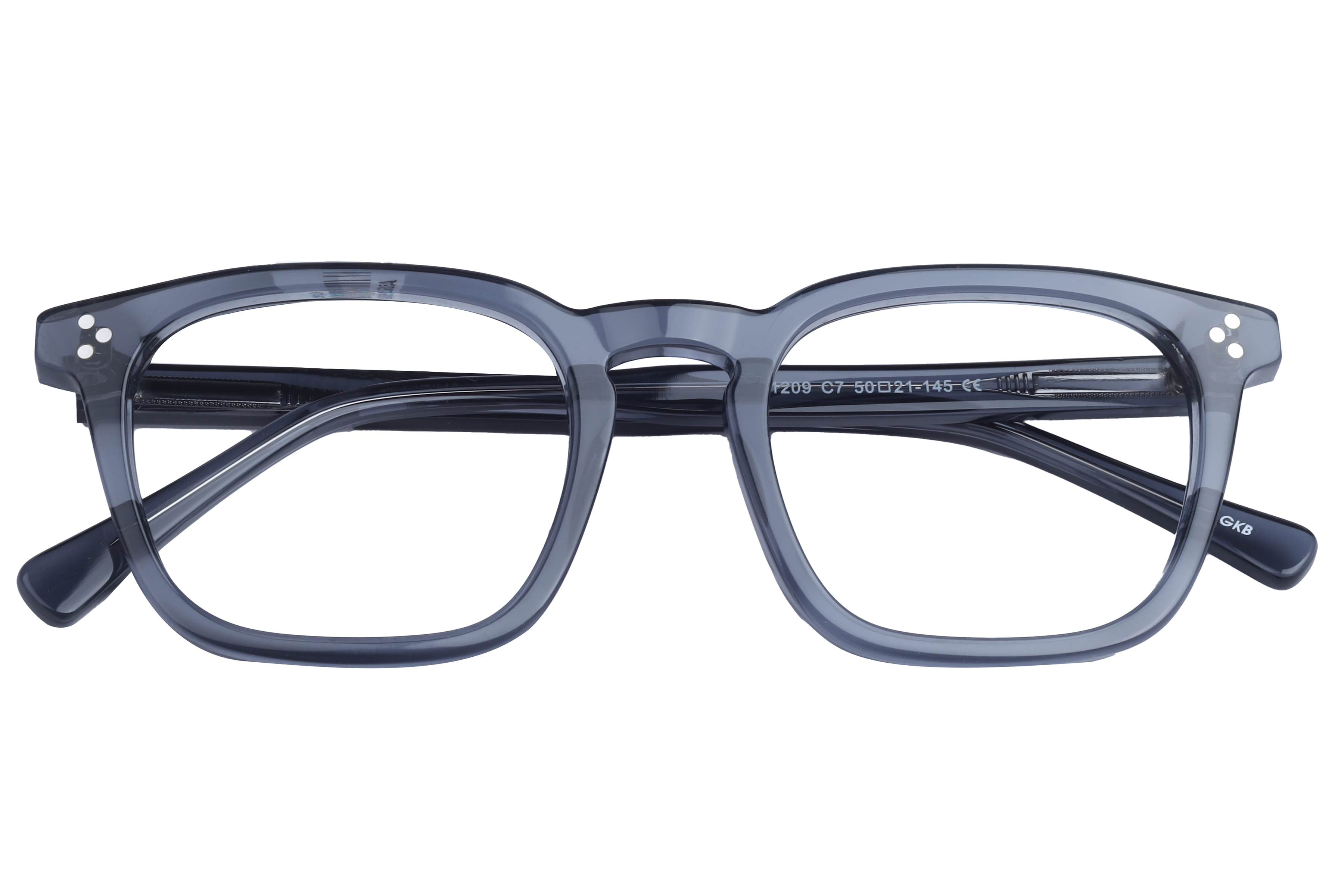 Inspira BOA1209 Frame Transparent Grey Male Full Shell Frame — Transparent Grey frame — view 4