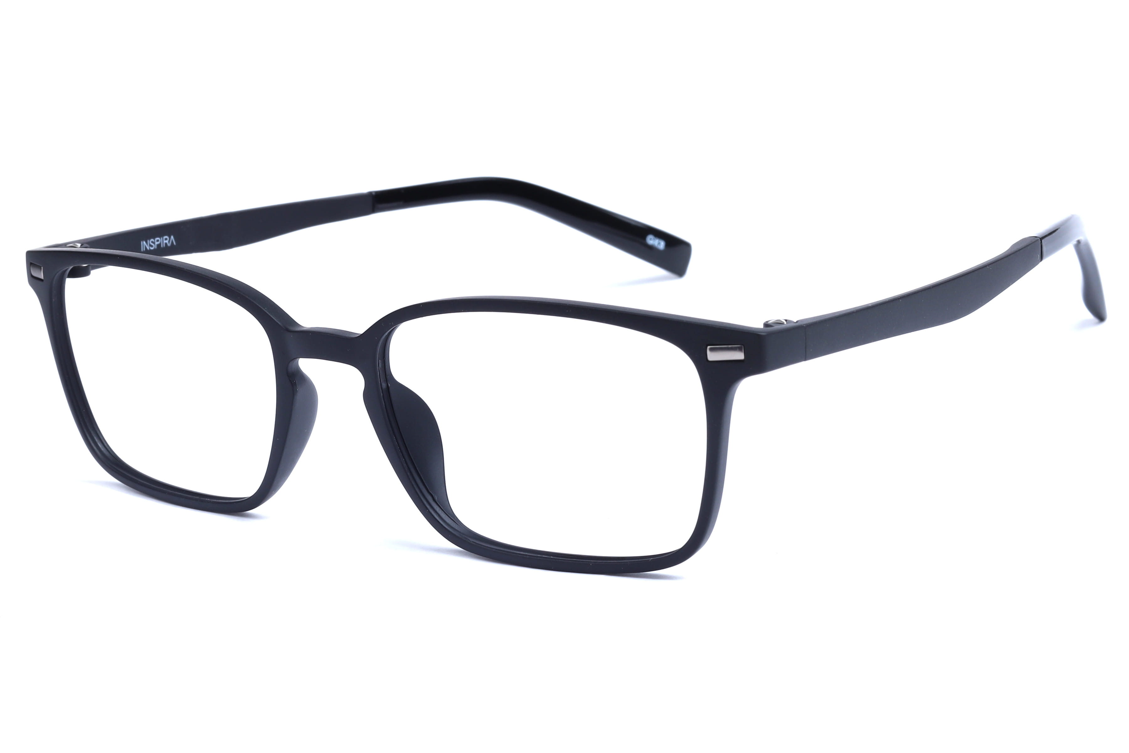 Inspira INF6747 Frame Matt Black Unisex Full Shell Frame — Matt Black frame — view 1