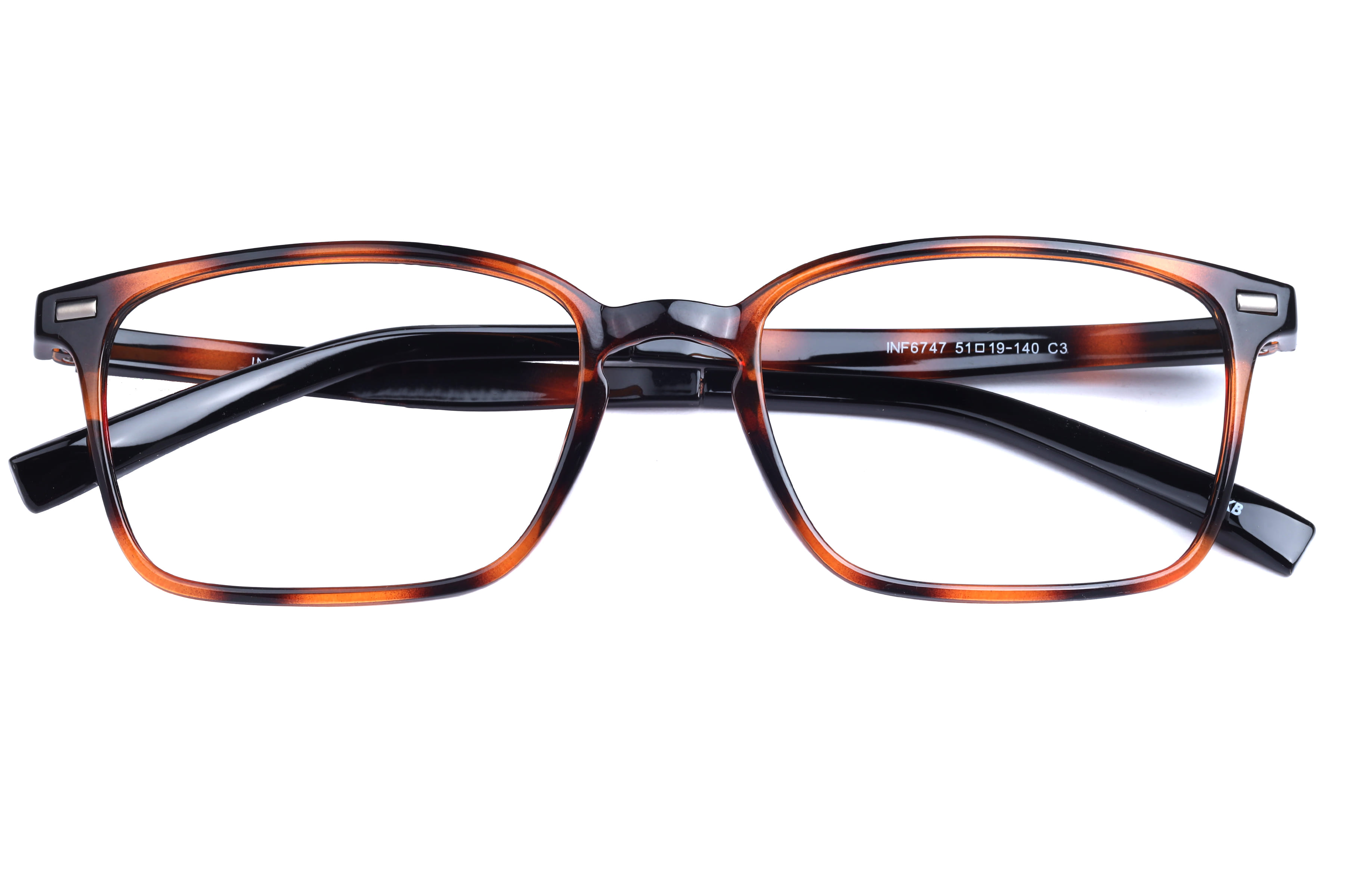 Inspira INF6747 Frame Havana Unisex Full Shell Frame — Havana frame — view 4