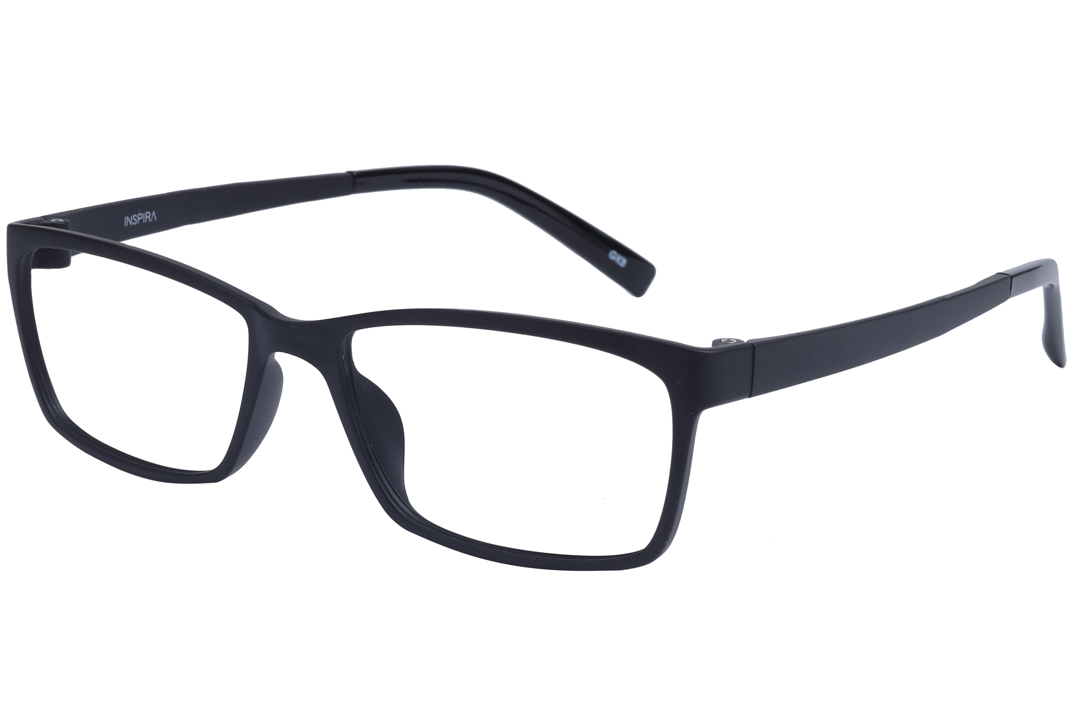Inspira INF6748 Frame Matt Black Unisex Full Shell Frame — Matt Black frame — view 1