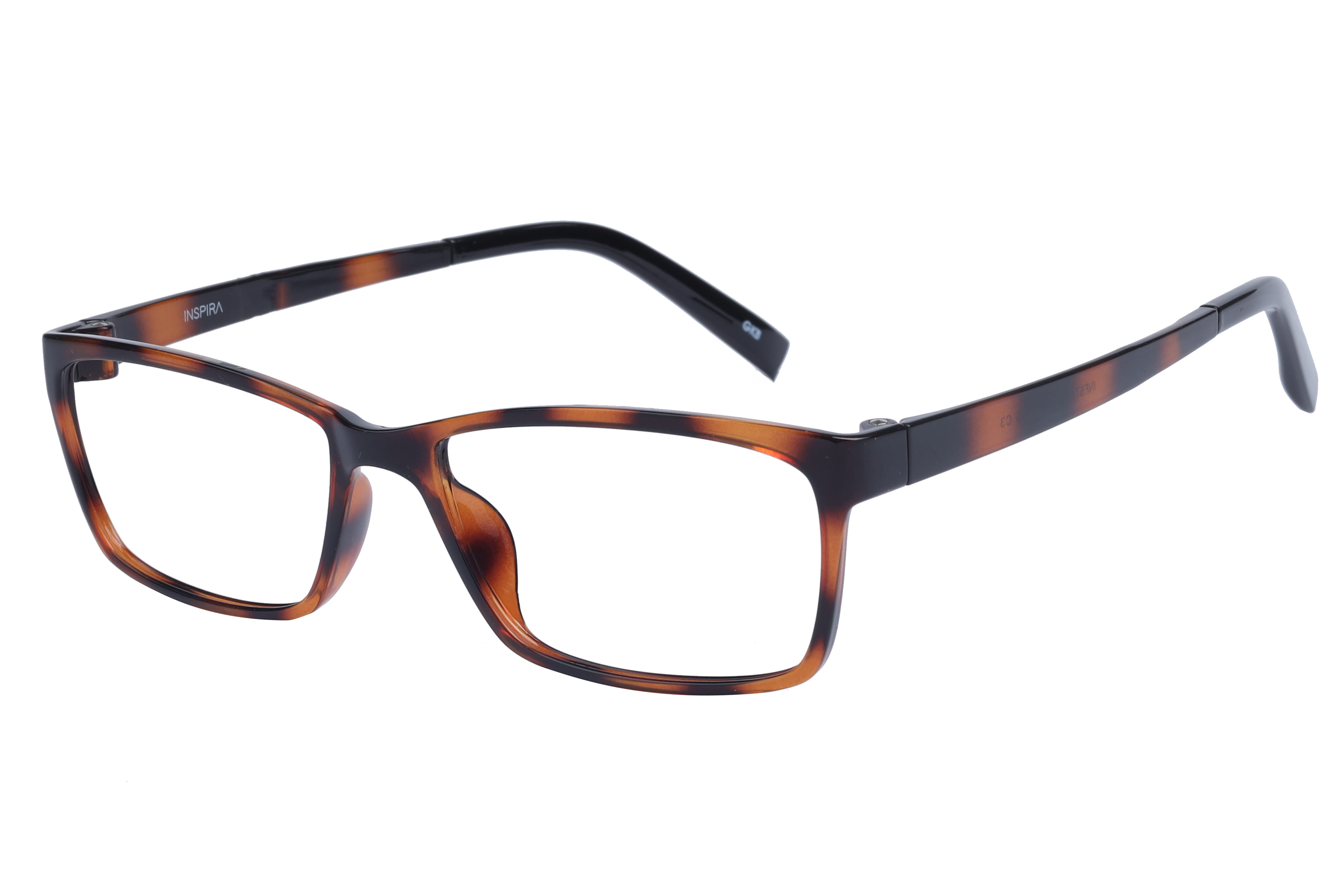 Inspira INF6748 Frame Havana Unisex Full Shell Frame — Havana frame — view 1