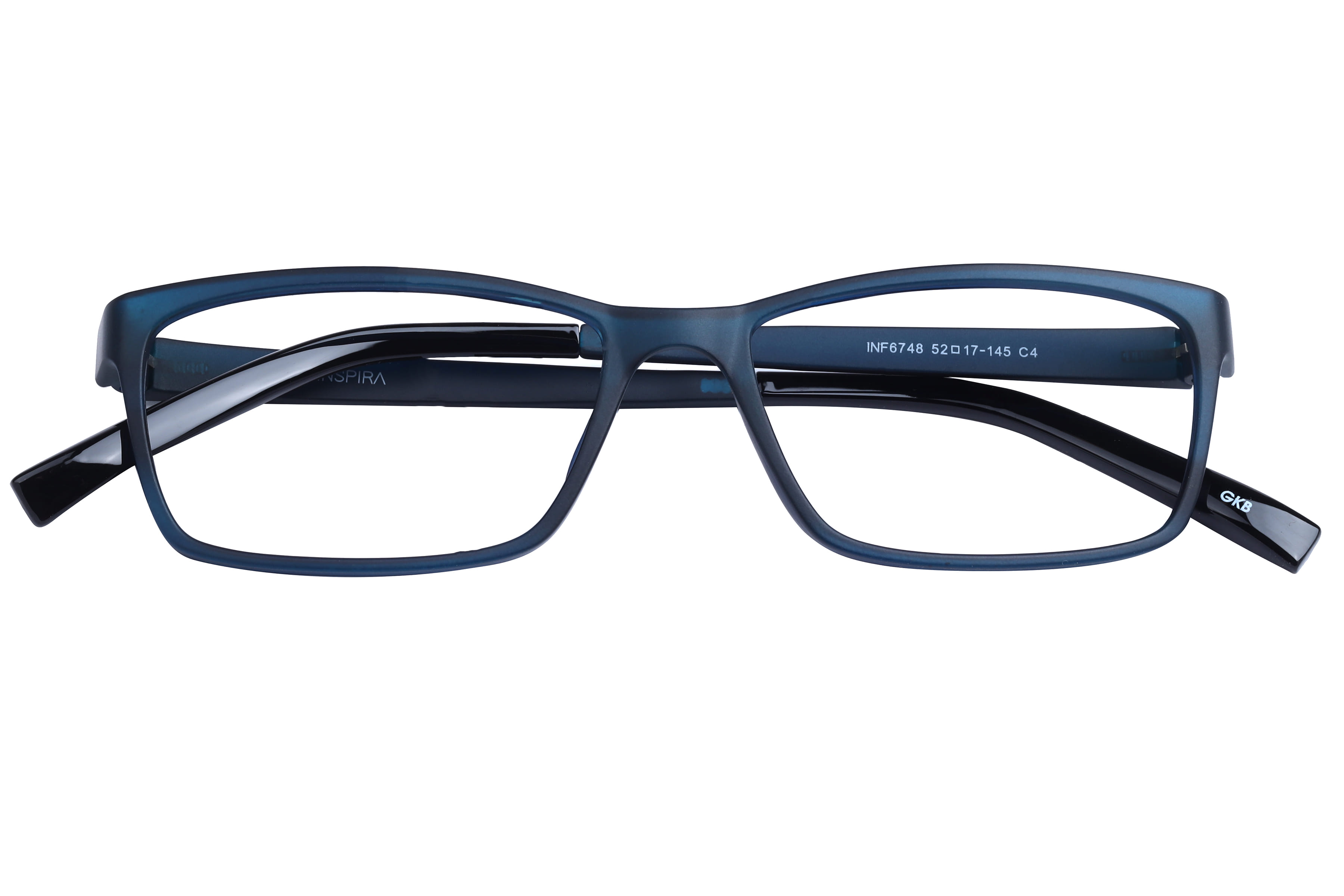 Inspira INF6748 Frame Matt Blue Unisex Full Shell Frame — view 4