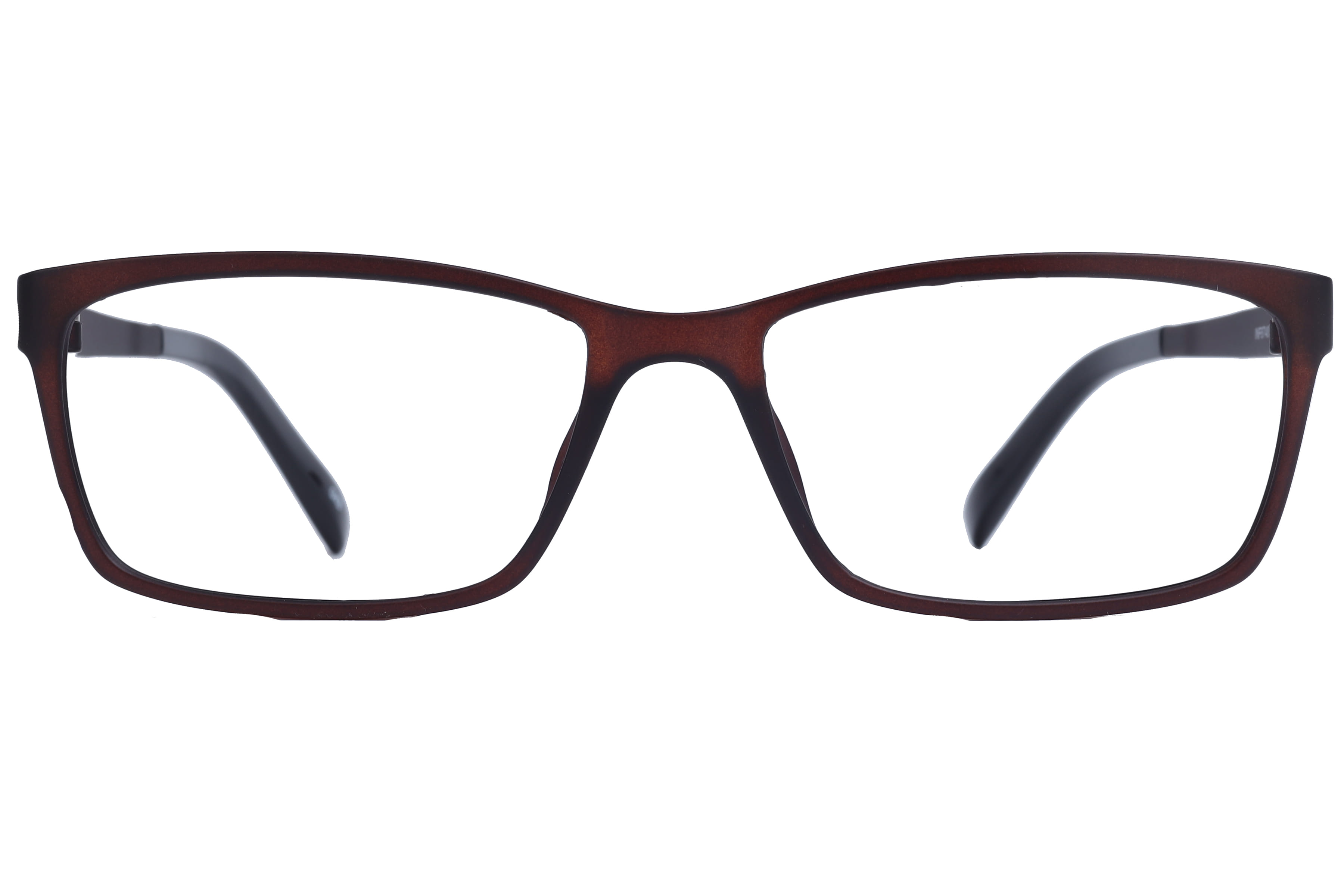 Inspira INF6748 Frame Matt Brown Unisex Full Shell Frame — Matt Brown frame — view 2