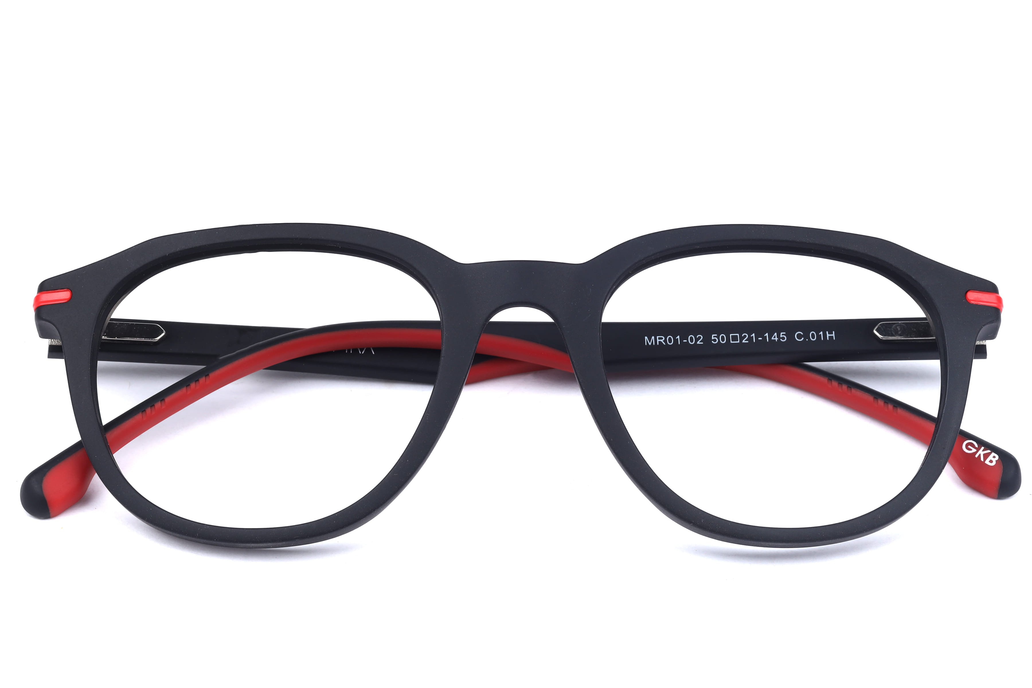 Inspira MR01-02 Frame Matt Black Unisex Full Shell Frame — Matt Black frame — view 4