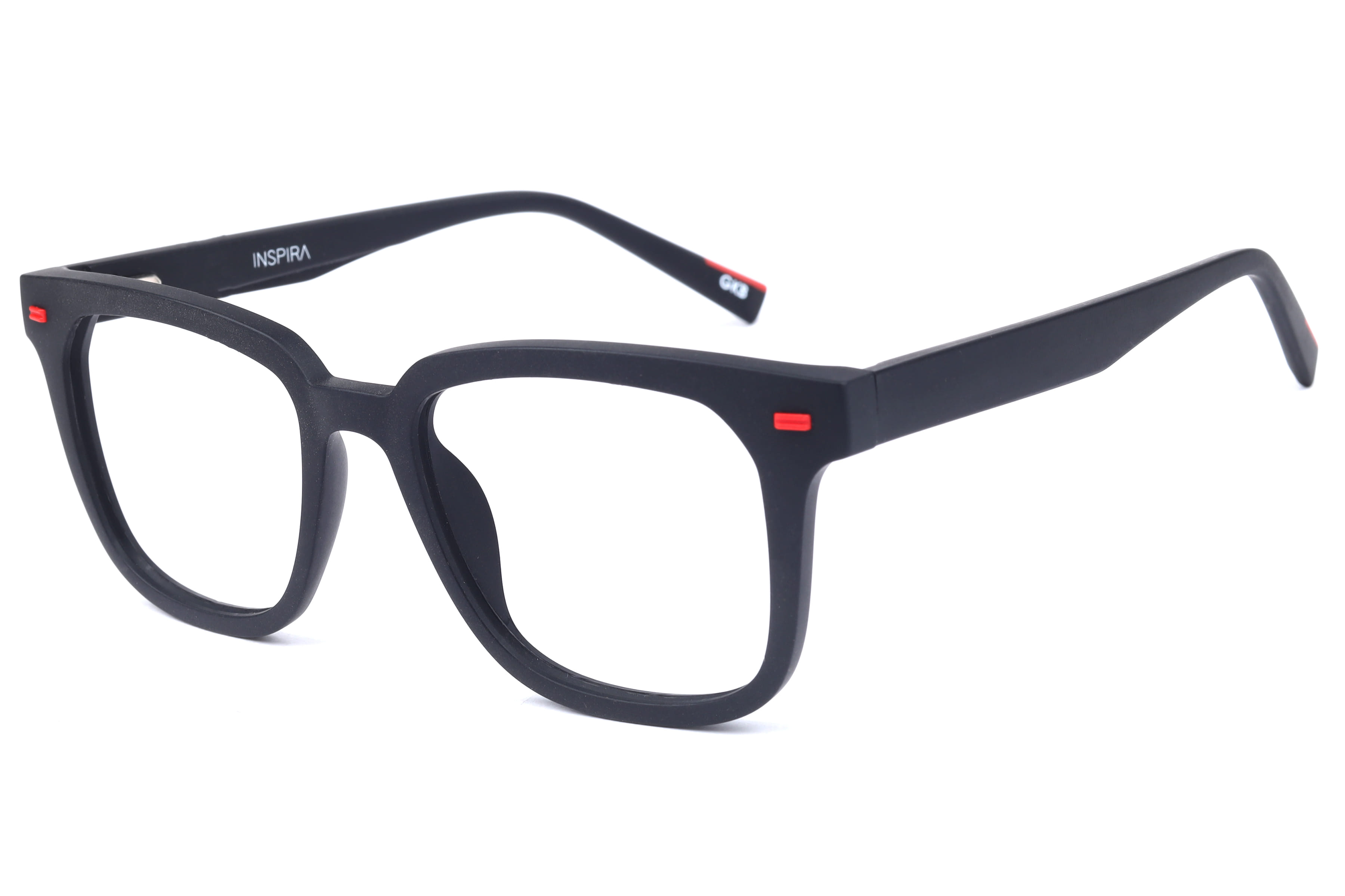 Inspira MR06-11 Frame Matt Black Male Full Shell Frame — Matt Black frame — view 1