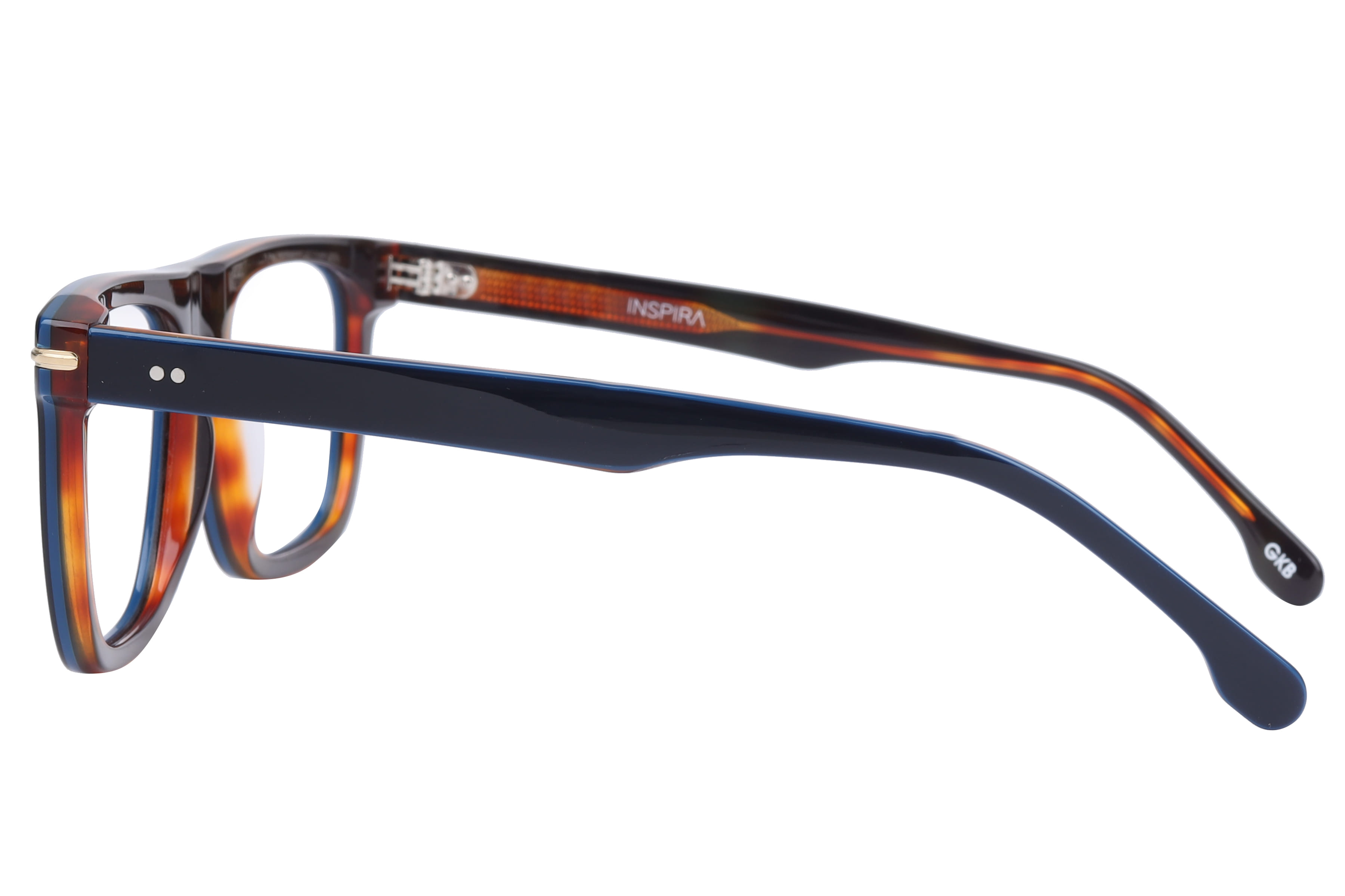 Inspira T91027 Frame Blue Male Full Shell Frame — Blue frame — view 3
