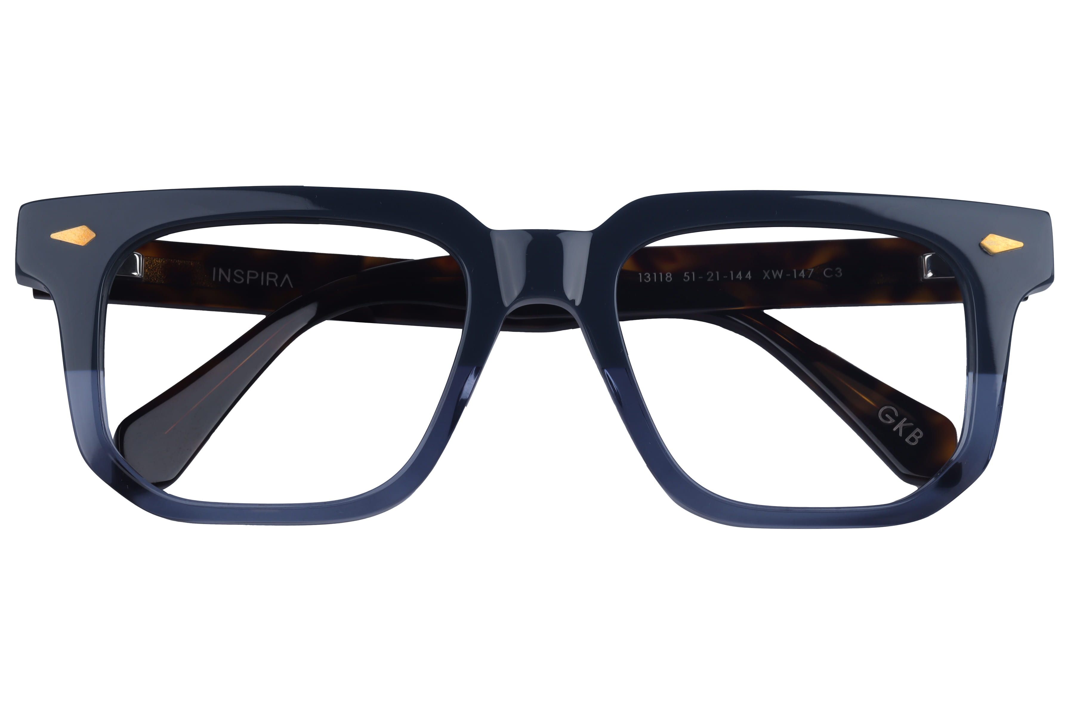 Inspira 13118 XW-147 Frame Blue Male Full Shell Frame — Blue frame — view 4