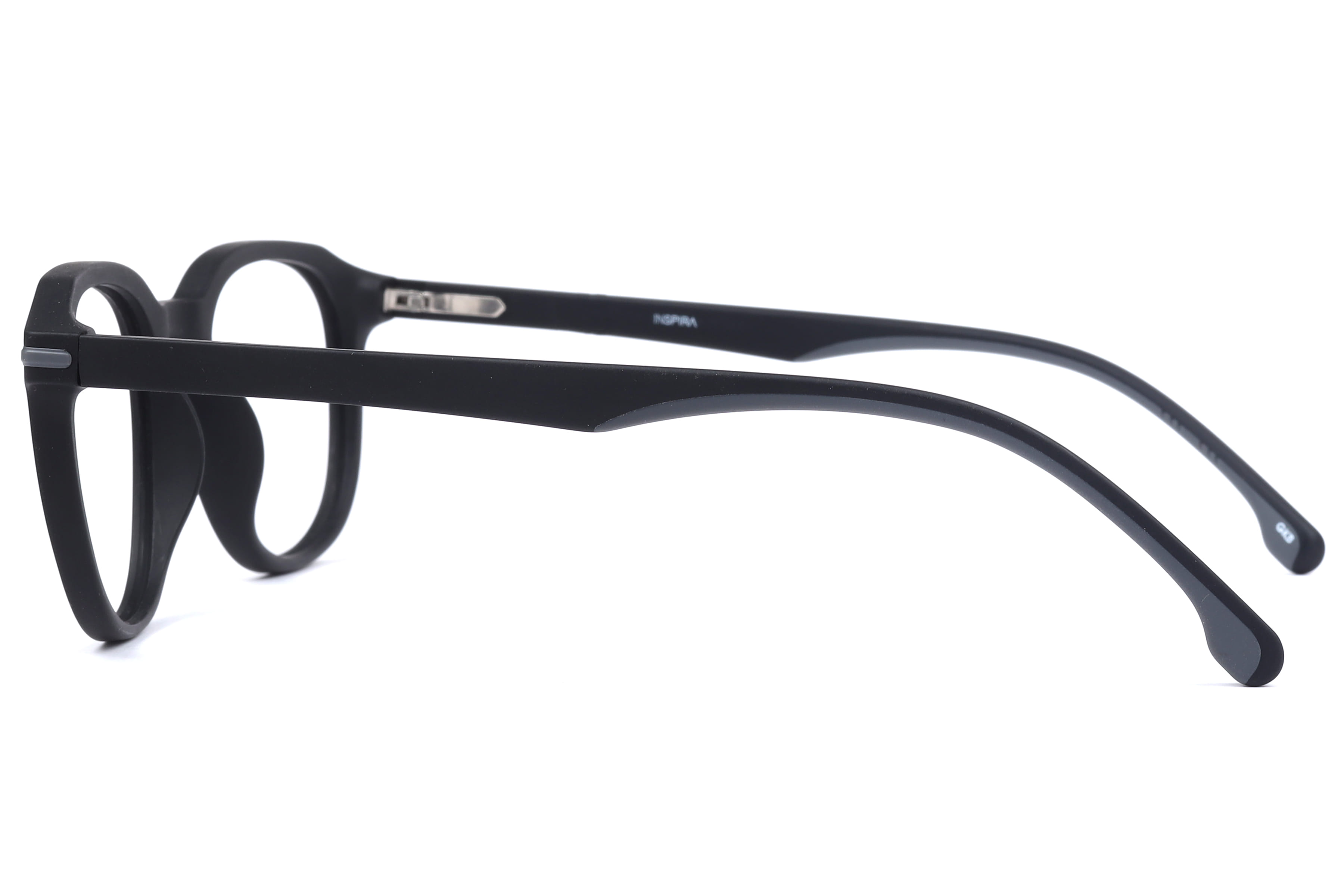Inspira 30599-CW Frame Matt Black Unisex Full Shell Frame — Matt Black frame — view 3