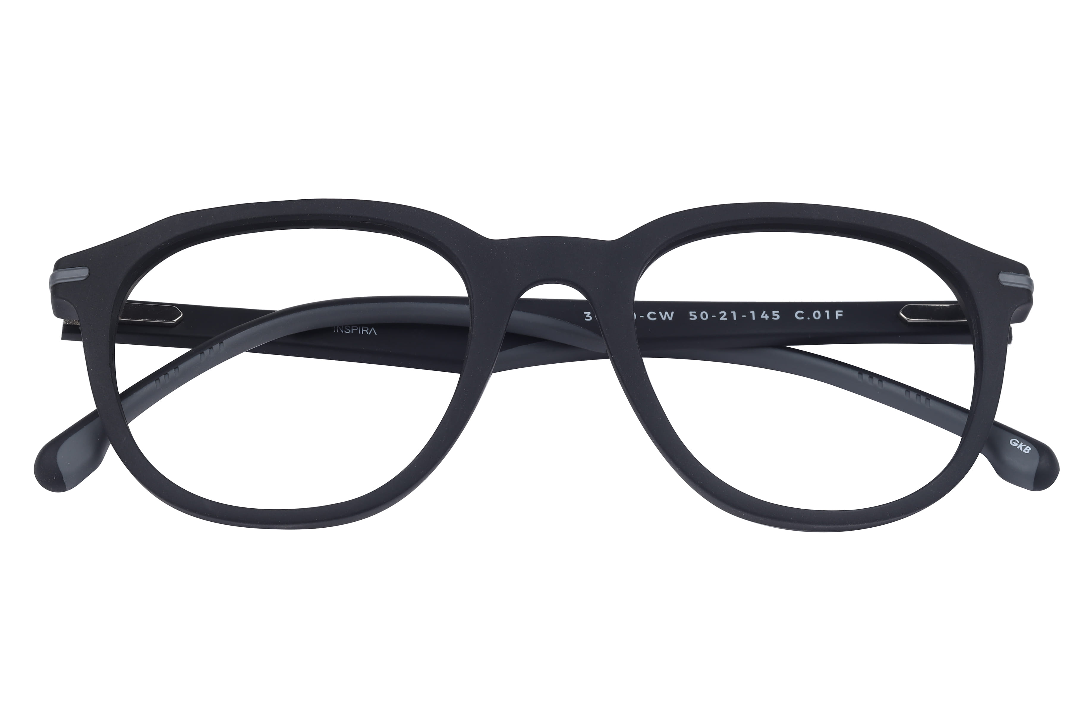 Inspira 30599-CW Frame Matt Black Unisex Full Shell Frame — Matt Black frame — view 4