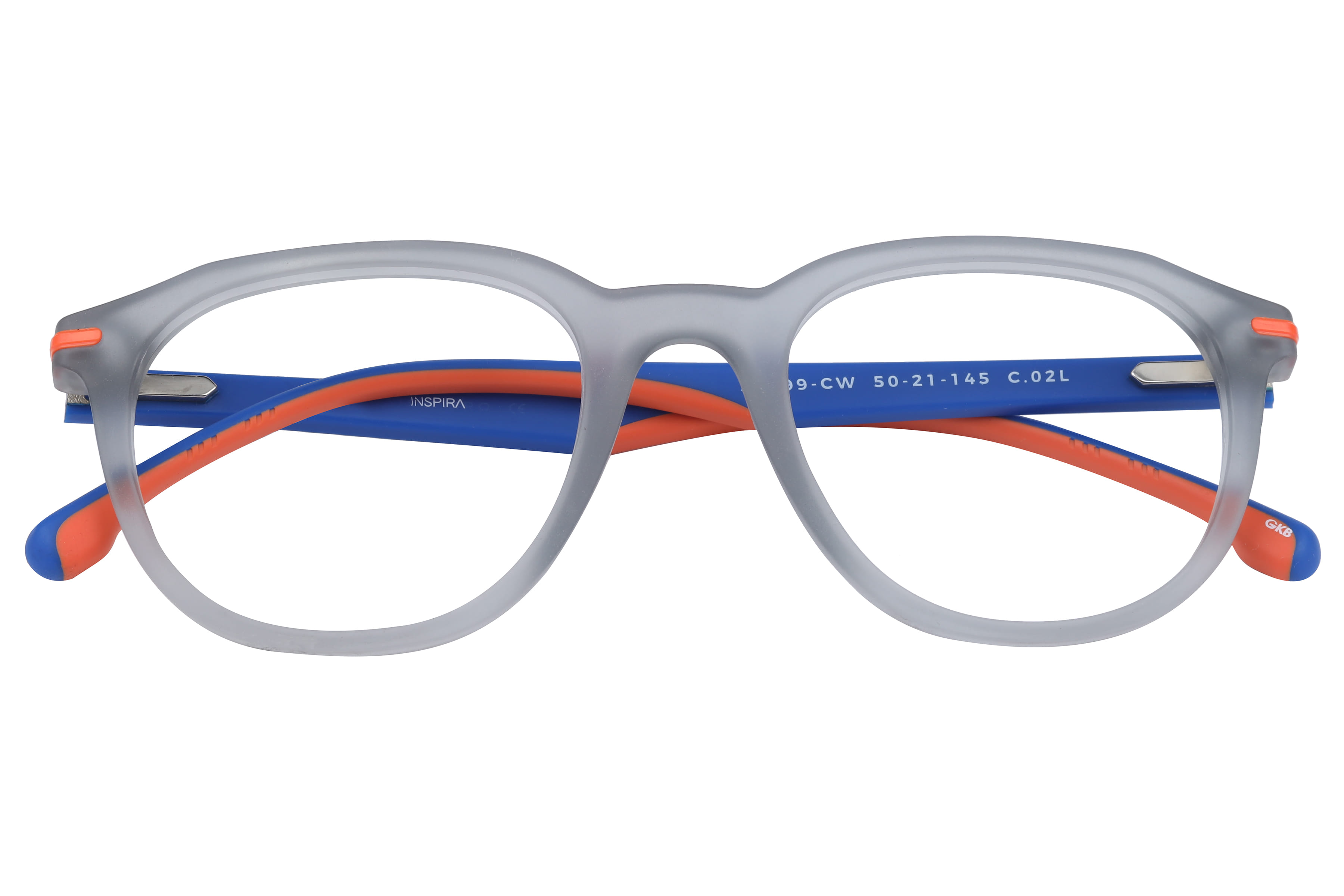 Inspira 30599-CW Frame Matt Grey Unisex Full Shell Frame — Matt Grey frame — view 4