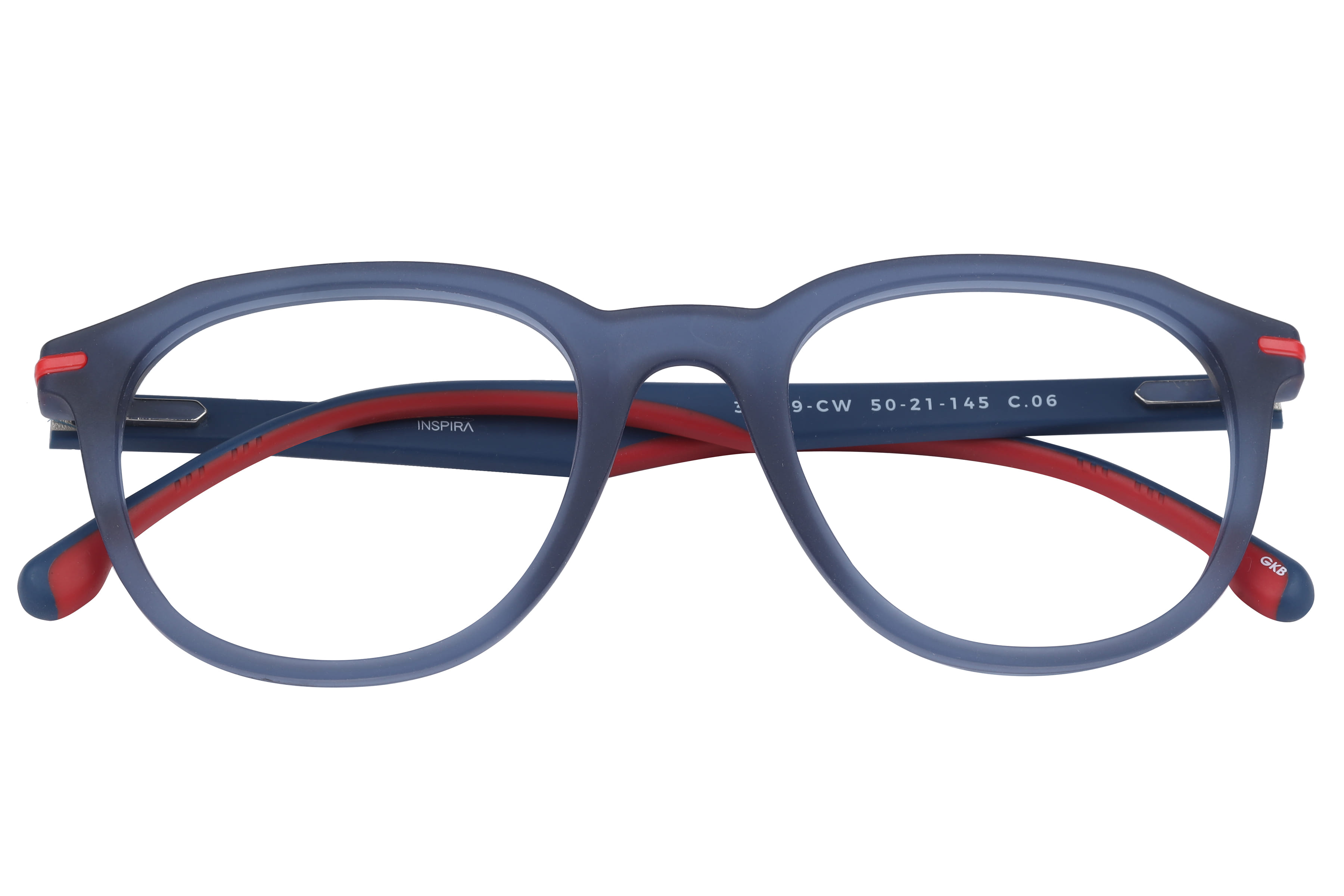 Inspira 30599-CW Frame Matt Blue Unisex Full Shell Frame — Matt Blue frame — view 4