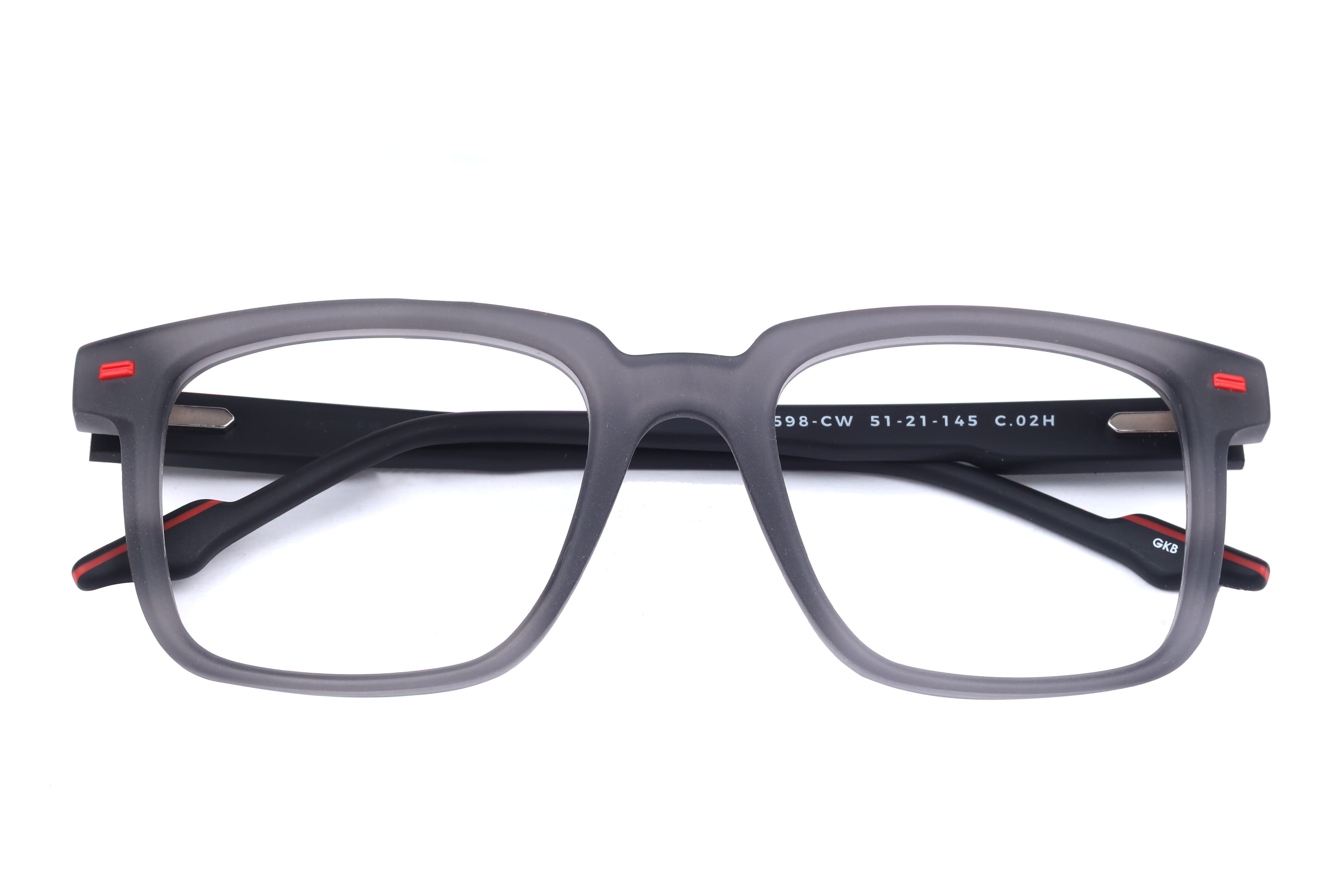 Inspira 30598-CW Frame Grey Male Full Shell Frame — Grey frame — view 4
