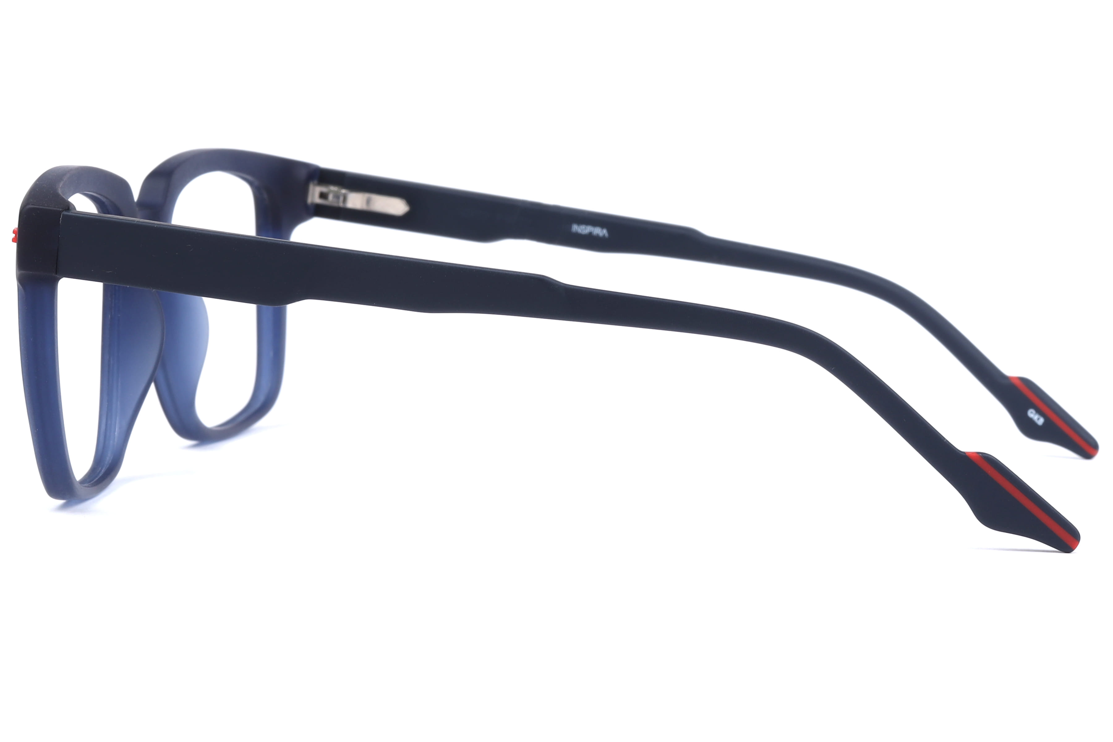 Inspira 30598-CW Frame Matt Blue Male Full Shell Frame — Matt Blue frame — view 3