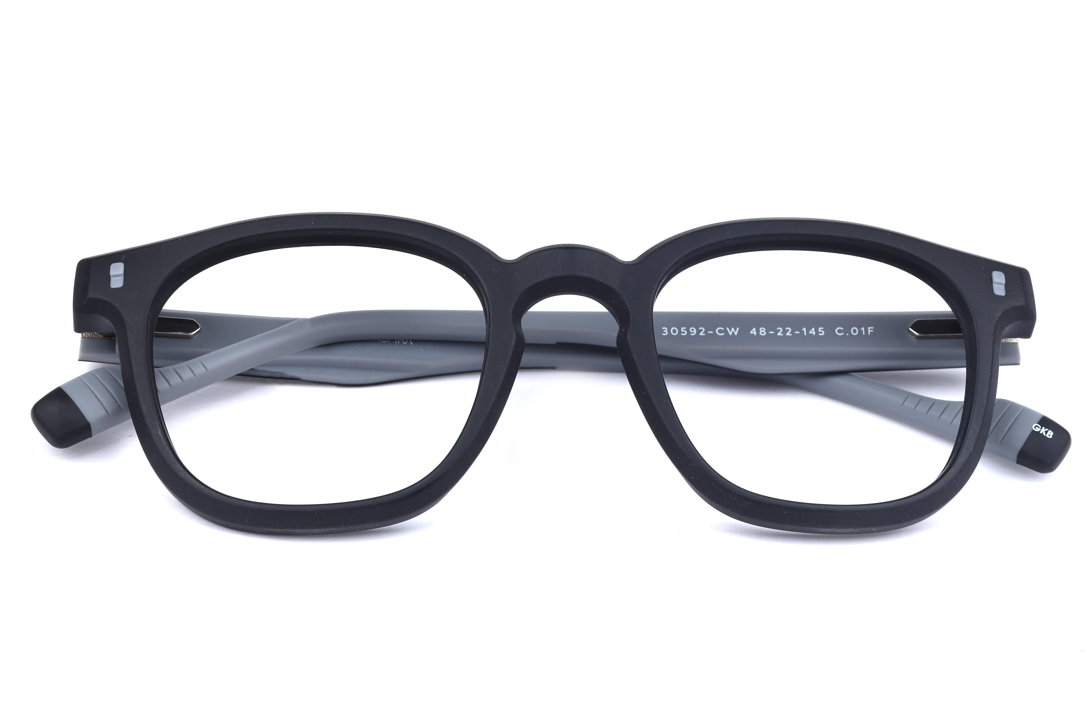 Inspira 30592-CW Frame Matt Black Unisex Full Shell Frame — Matt Black frame — view 4