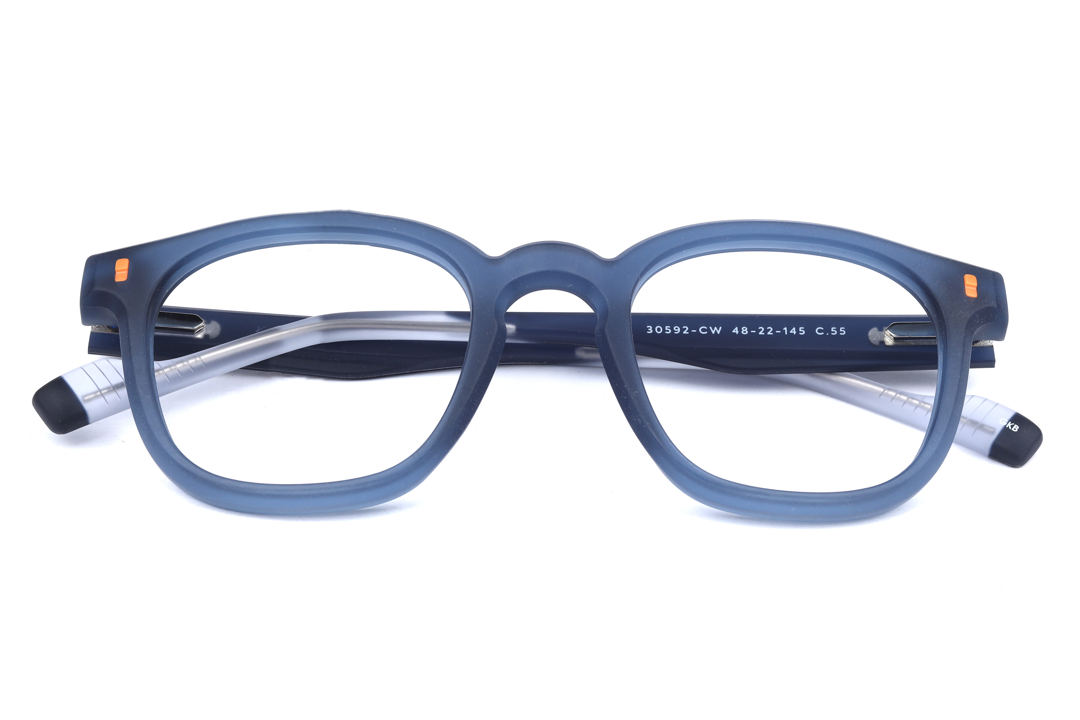 Inspira 30592-CW Frame Matt Blue Unisex Full Shell Frame — Matt Blue frame — view 4
