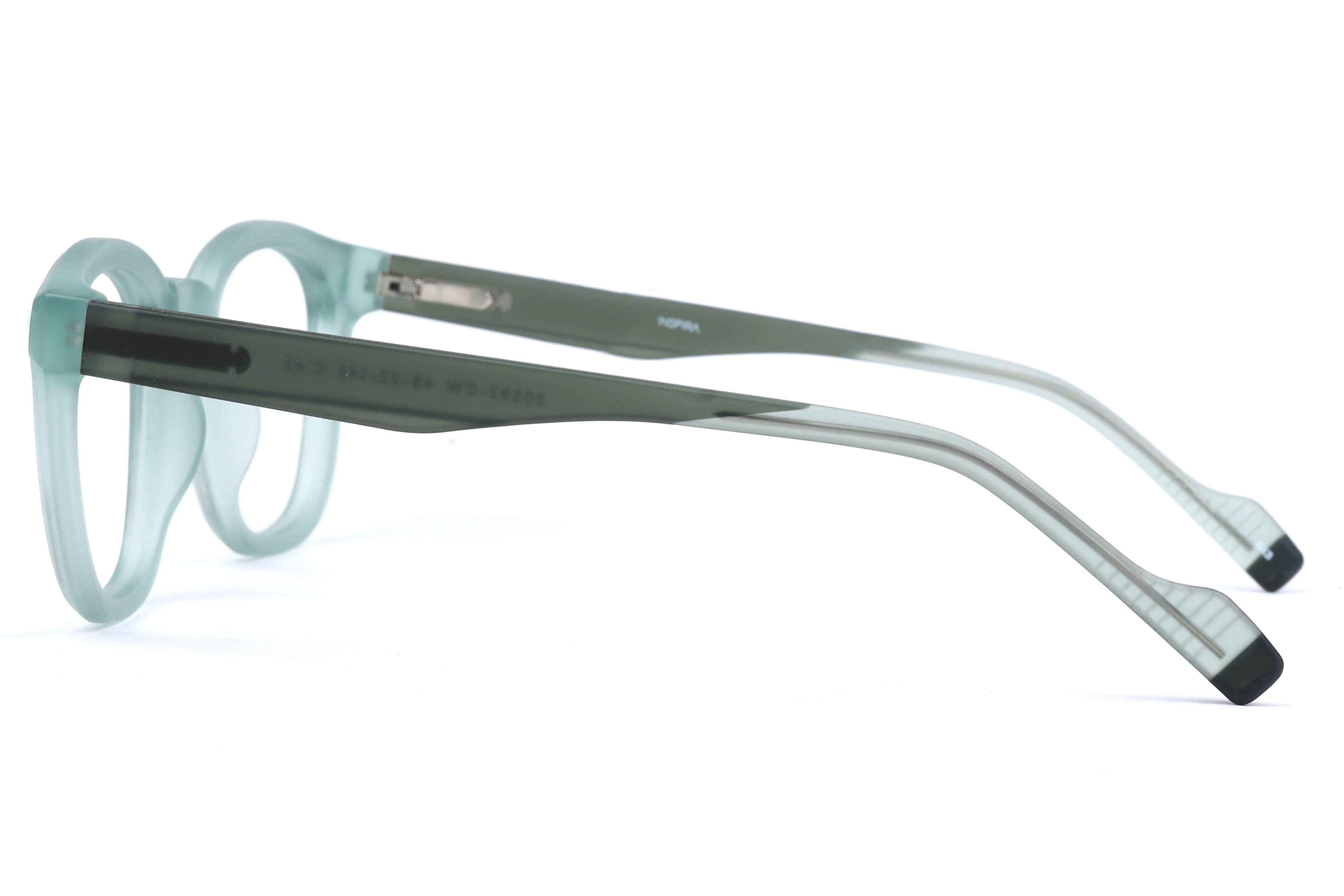 Inspira 30592-CW Frame Matt Green Unisex Full Shell Frame — Matt Green frame — view 3