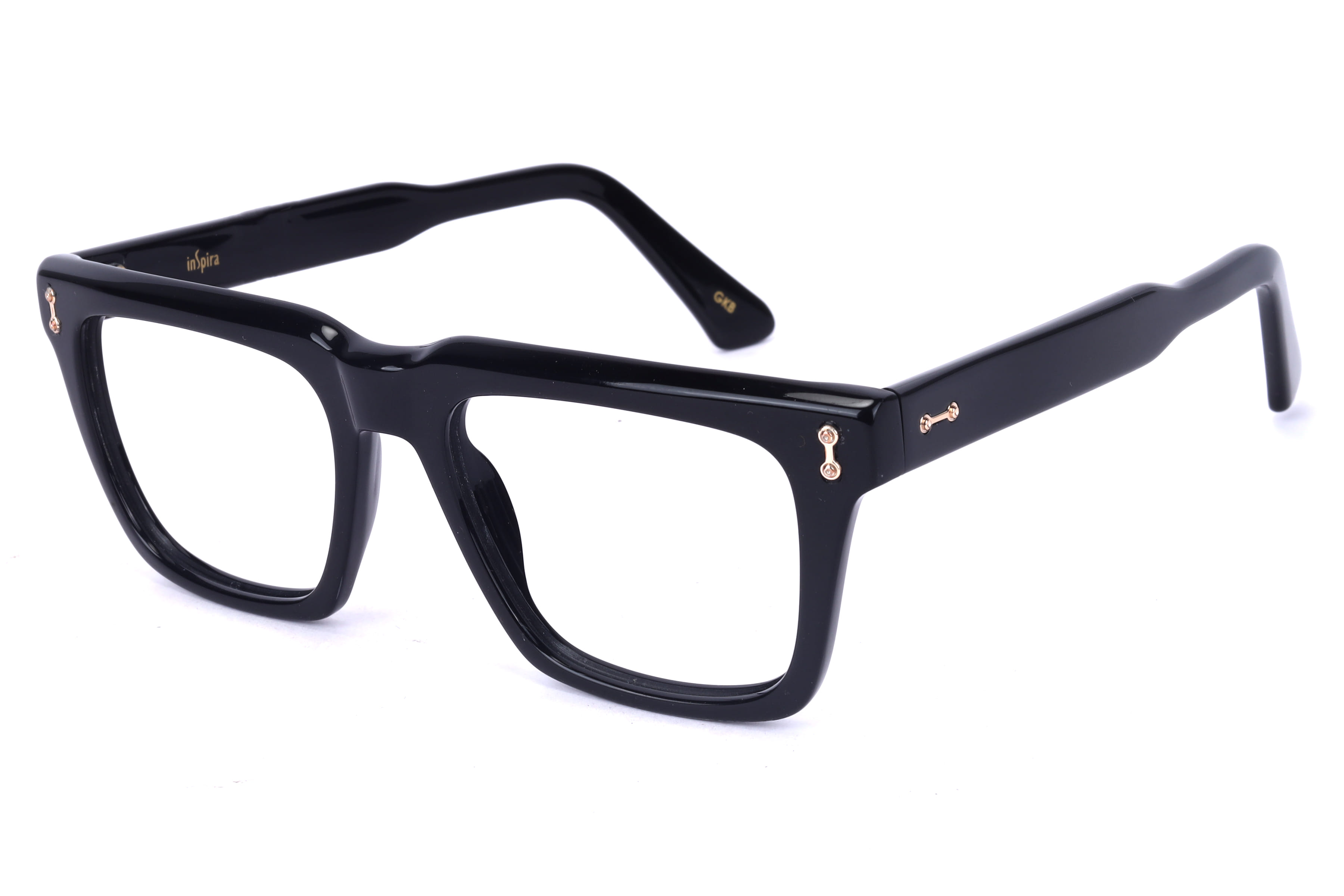 Inspira M-2002 Frame Black Male Full Shell Frame — Black frame — view 1