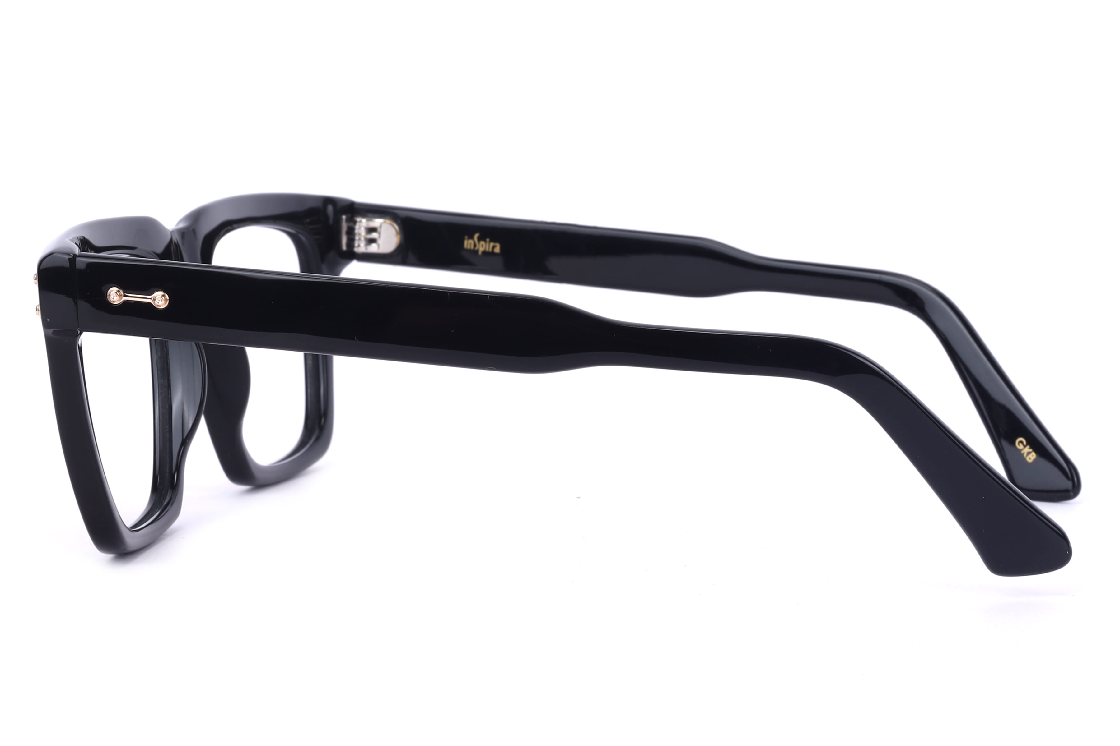 Inspira M-2002 Frame Black Male Full Shell Frame — Black frame — view 3