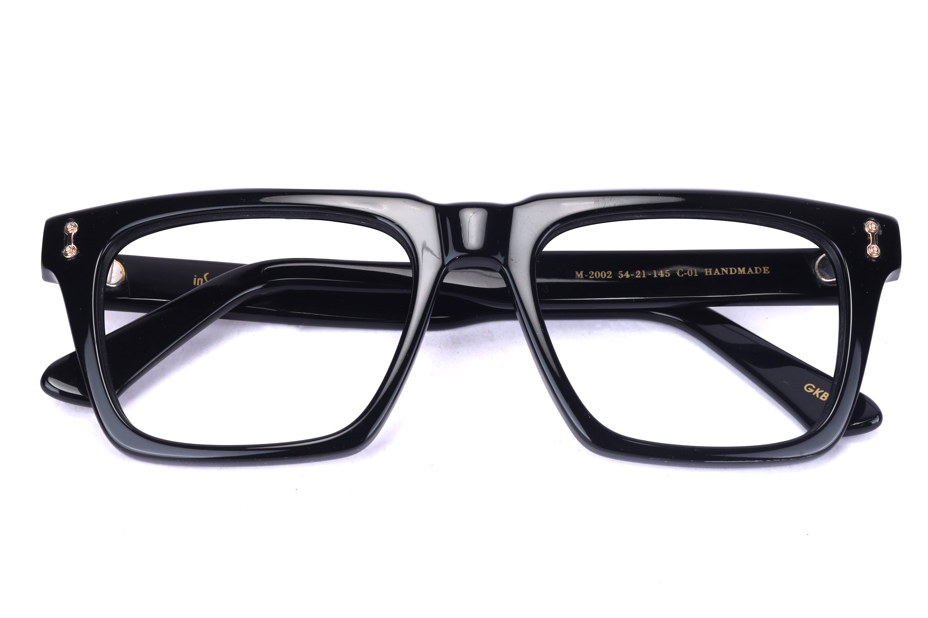 Inspira M-2002 Frame Black Male Full Shell Frame — Black frame — view 4