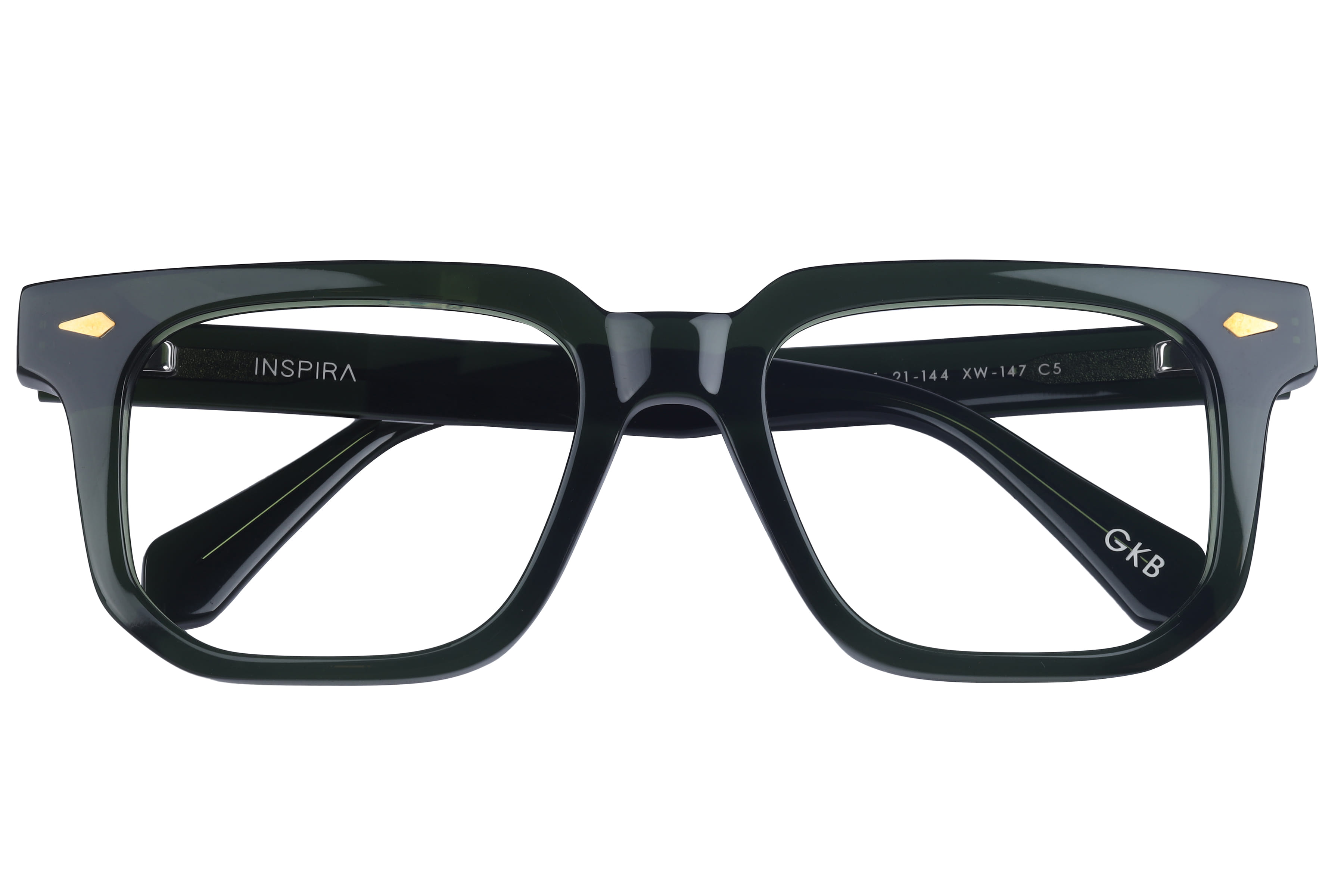 Inspira 13118 XW-147 Frame Green Male Full Shell Frame — Green frame — view 4