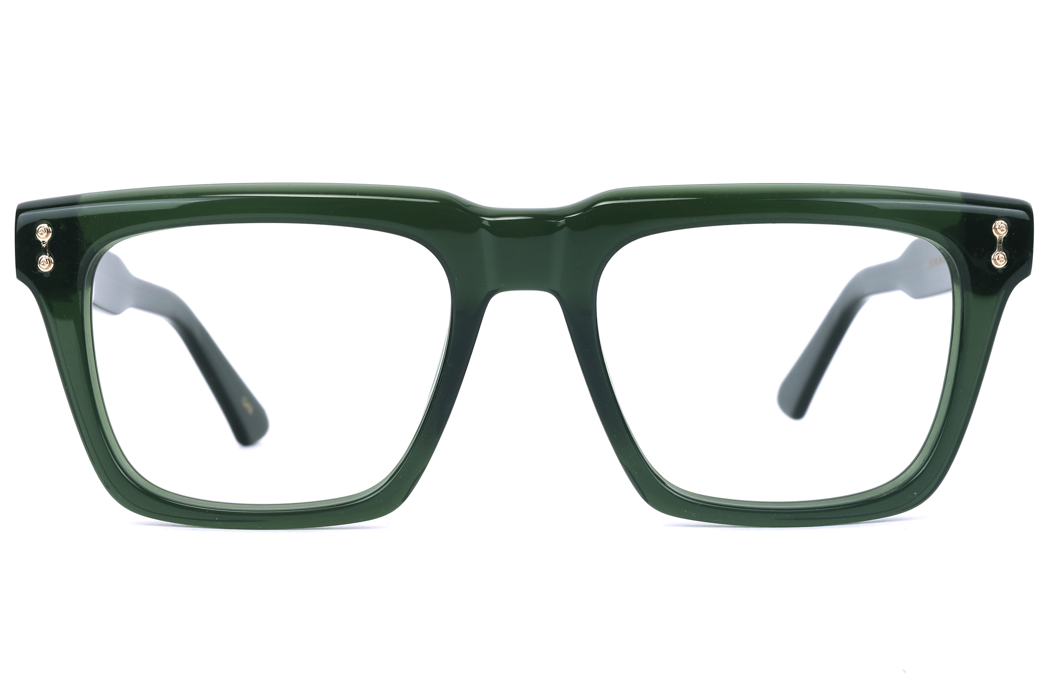 Inspira M-2002 Frame Transparent Green Male Full Shell — Transparent Green frame