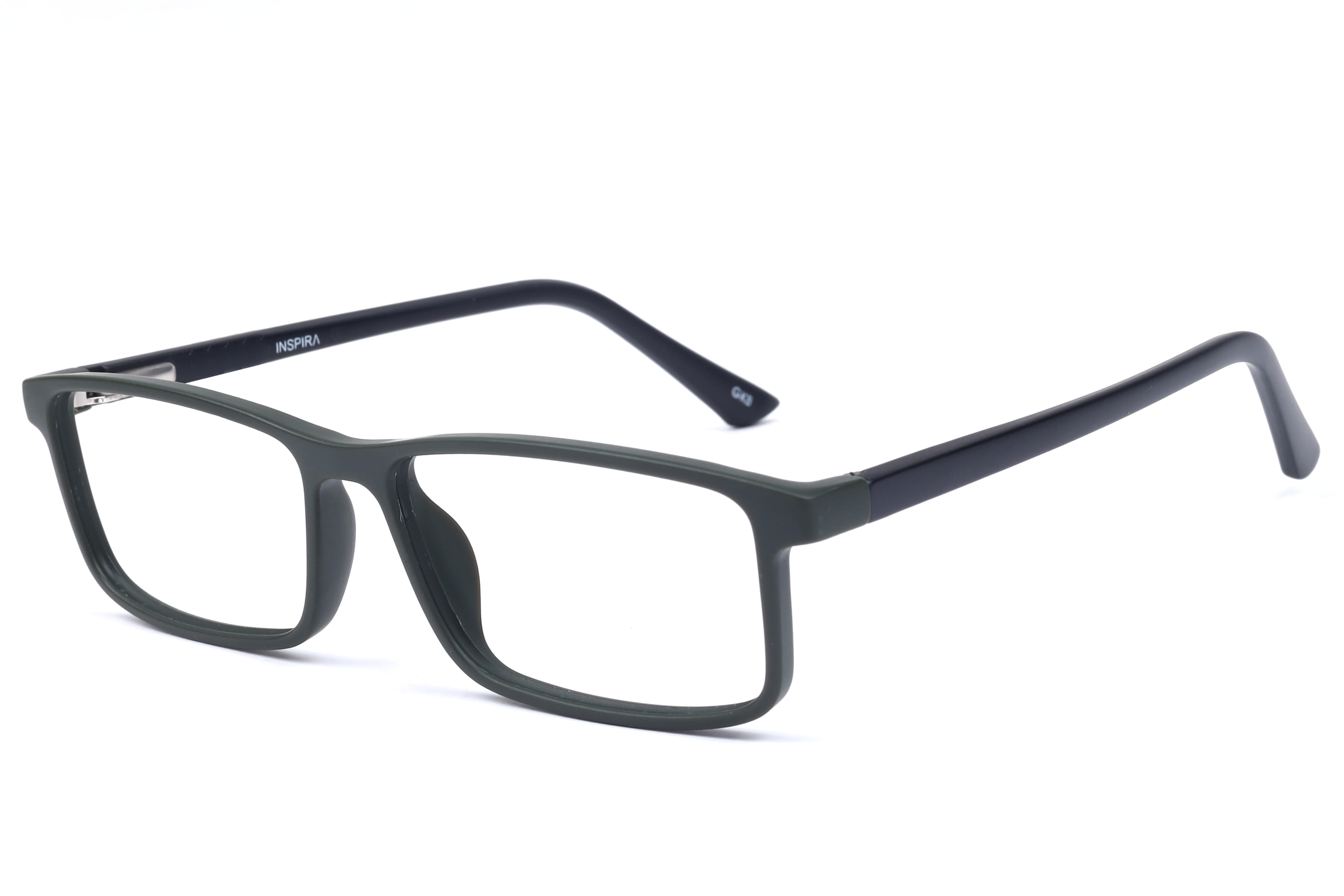 Inspira UE-202 Frame Matt Green Unisex Full Shell Frame — Matt Green frame — view 1