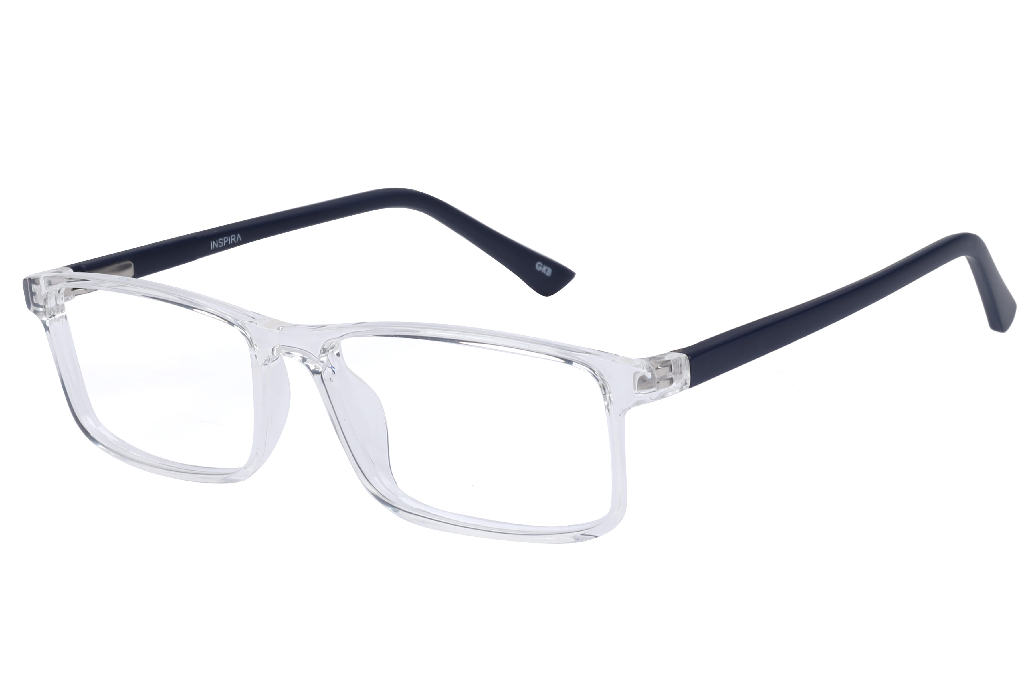 Inspira UE-202 Frame Transparent Unisex Full Shell — Transparent frame