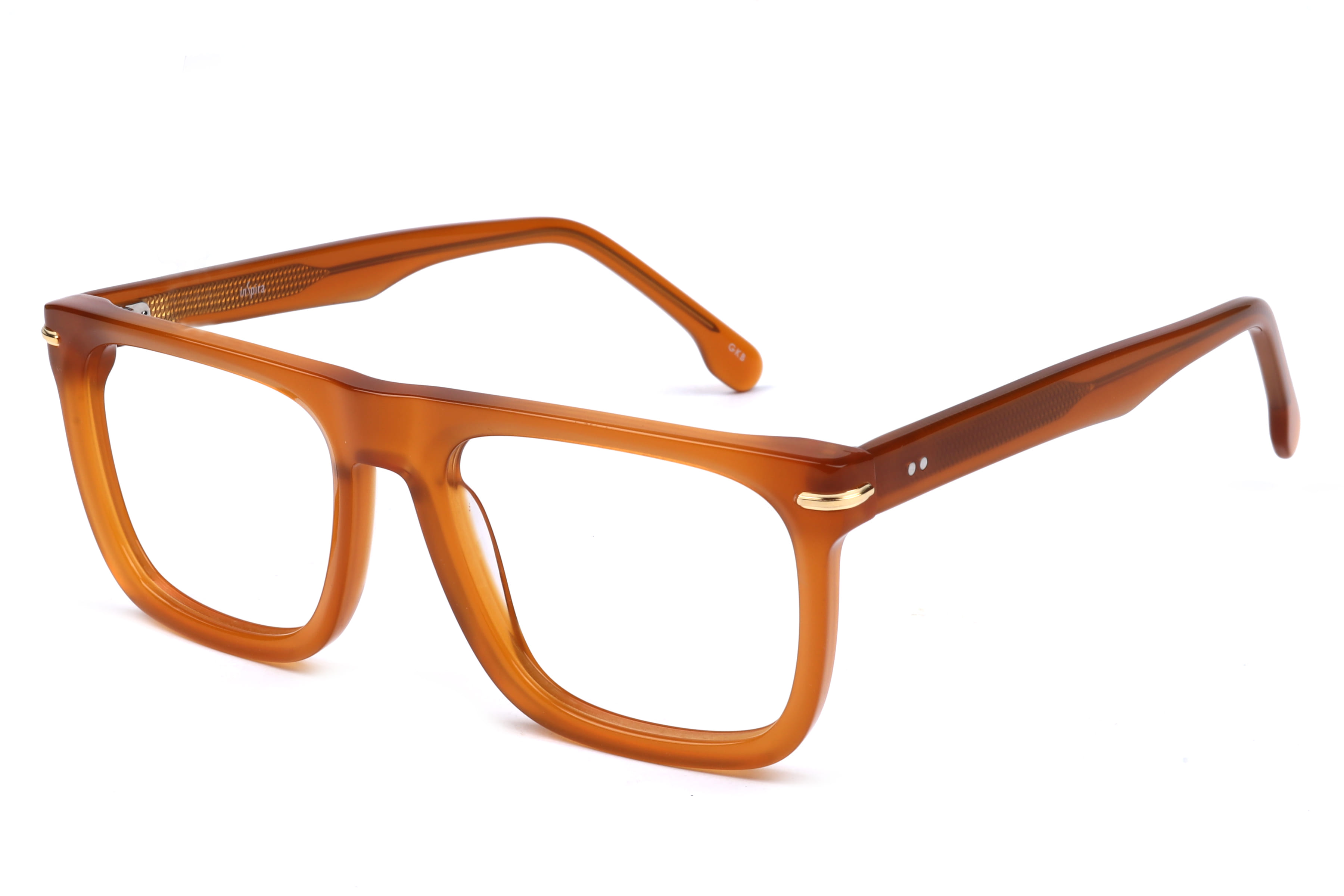 Inspira T91027 Frame Brown Male Full Shell Frame — Brown frame — view 1
