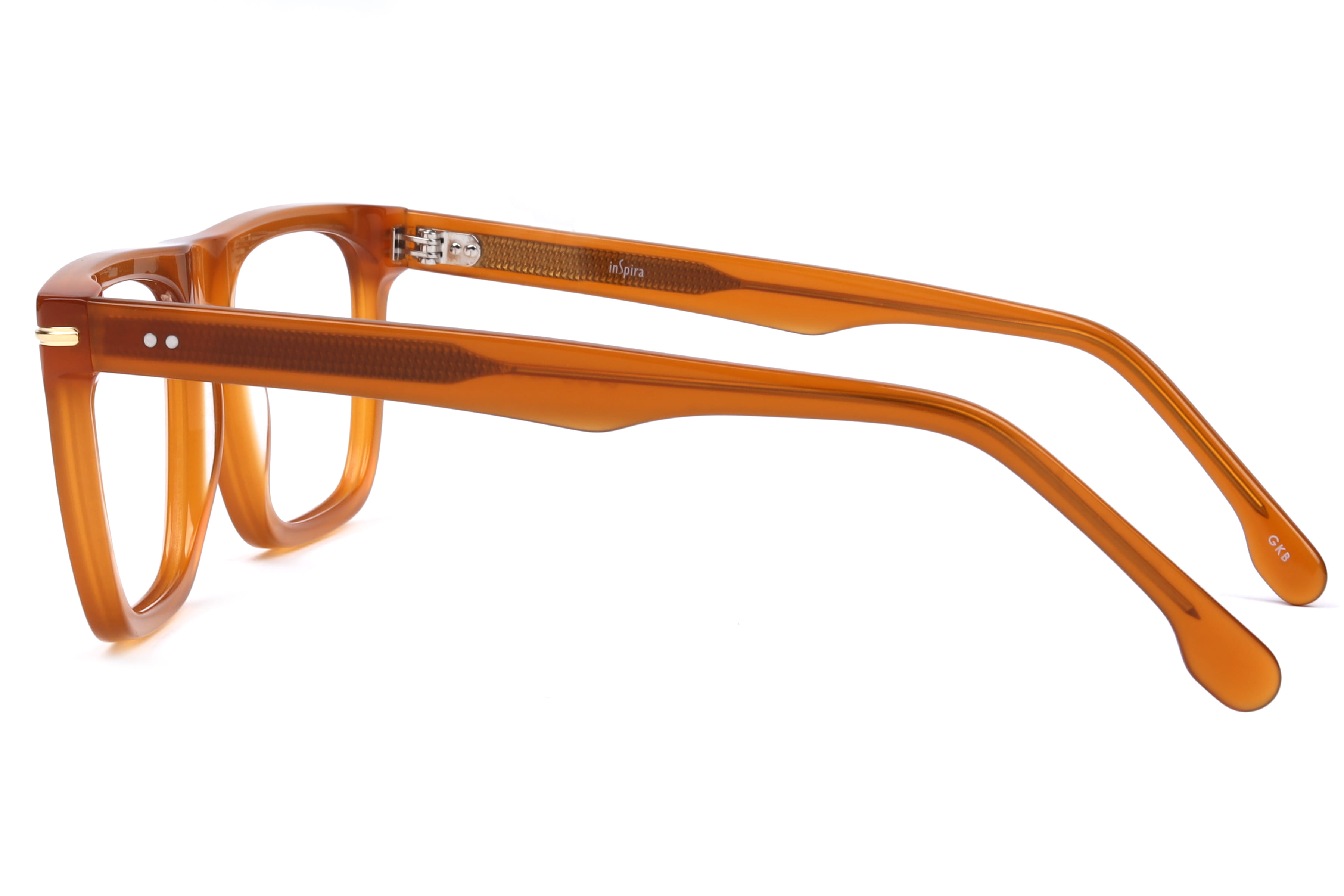 Inspira T91027 Frame Brown Male Full Shell Frame — Brown frame — view 3